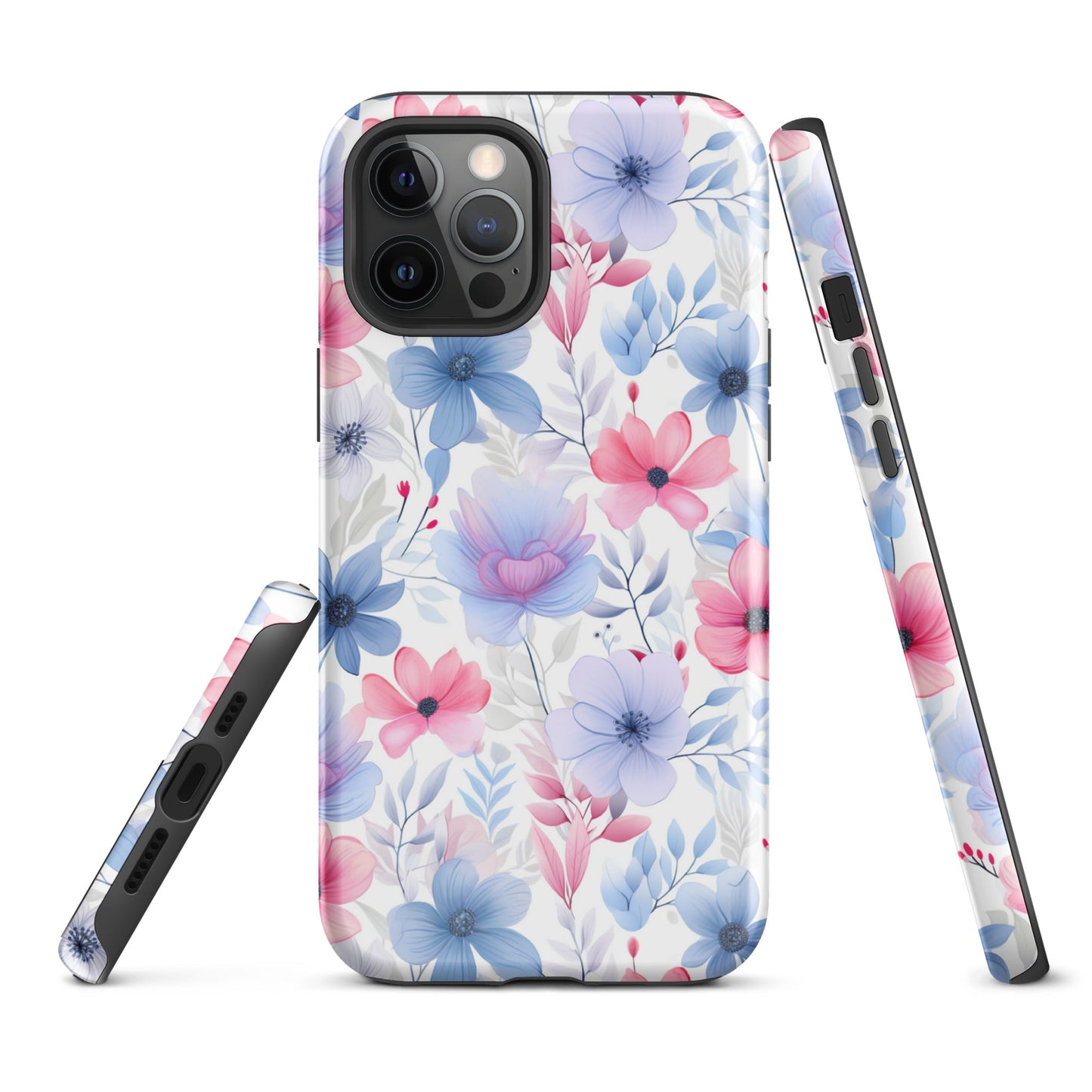 Floral Whispers - Subtle Shades - iPhone Case - Pattern Symphony