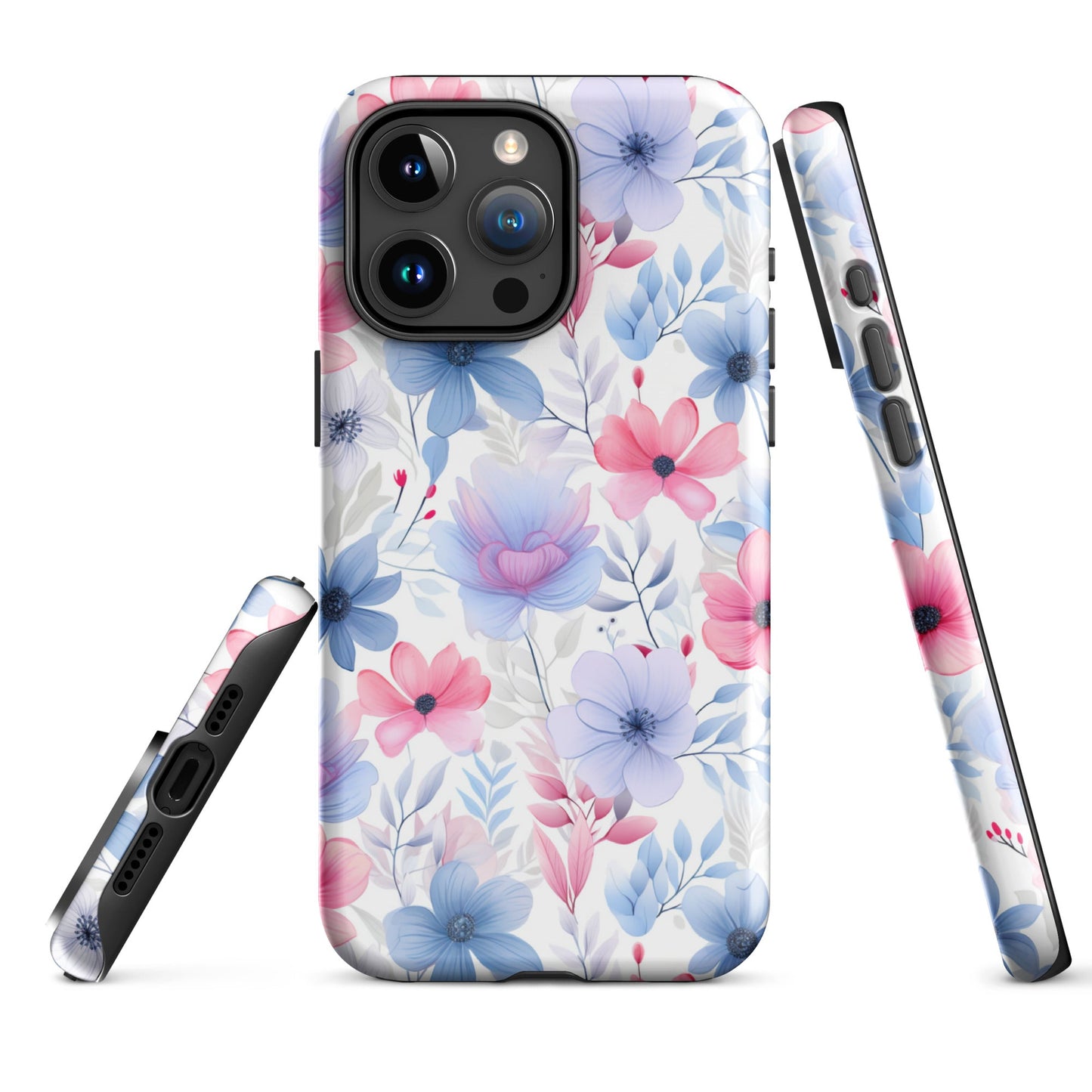 Floral Whispers - Subtle Shades - iPhone Case - Pattern Symphony