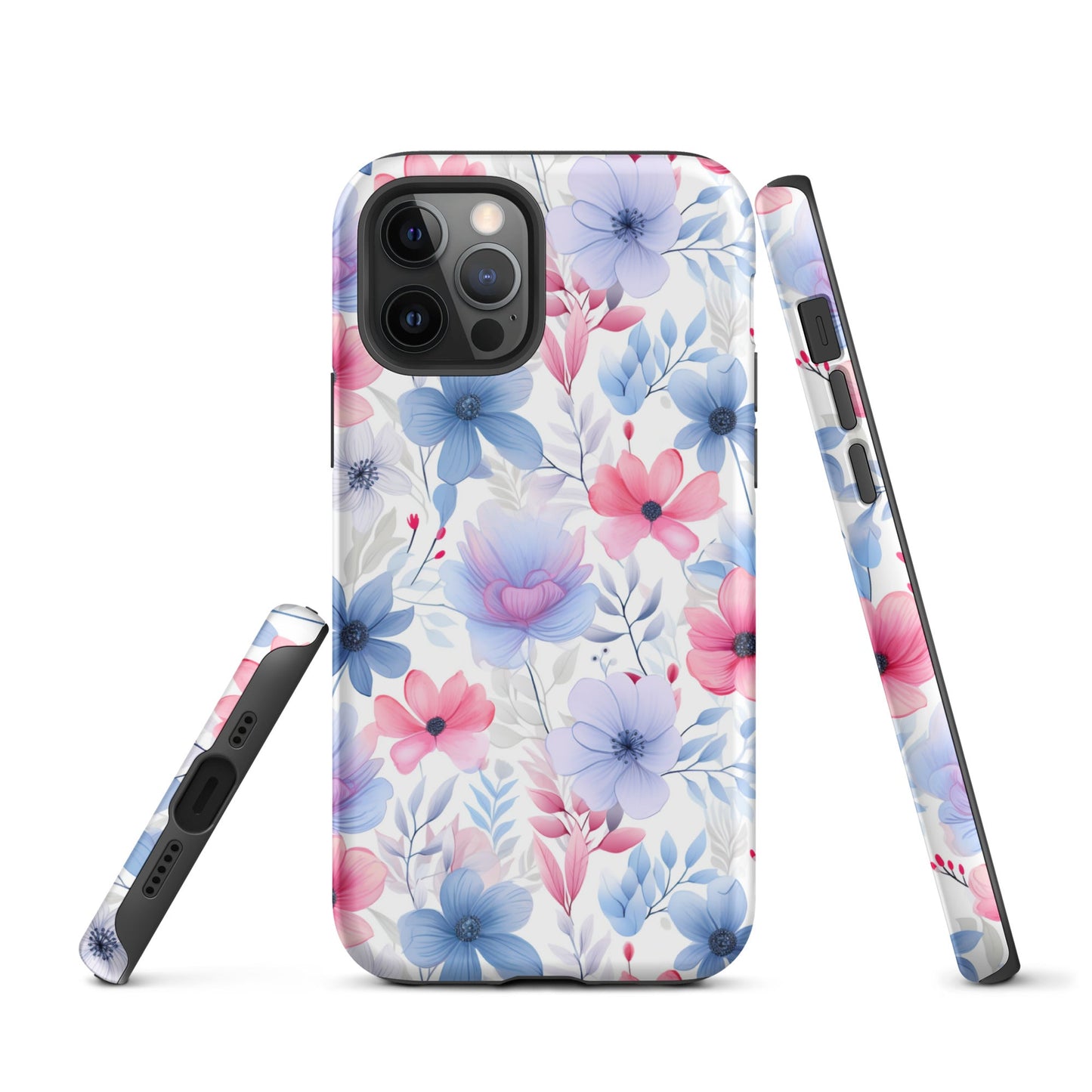 Floral Whispers - Subtle Shades - iPhone Case - Pattern Symphony