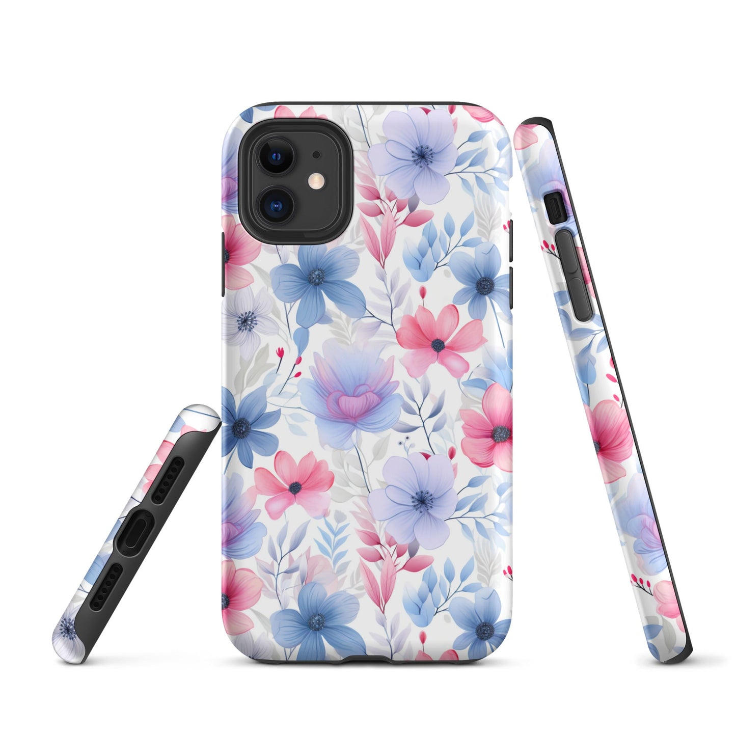 Floral Whispers - Subtle Shades - iPhone Case - Pattern Symphony