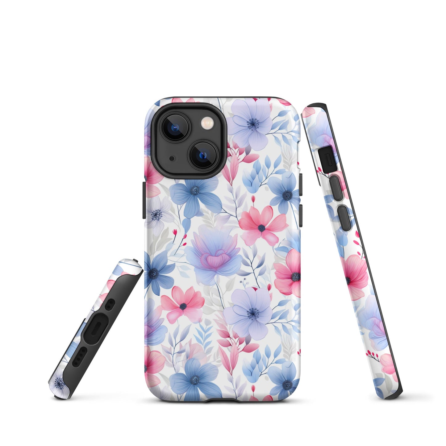 Floral Whispers - Subtle Shades - iPhone Case - Pattern Symphony