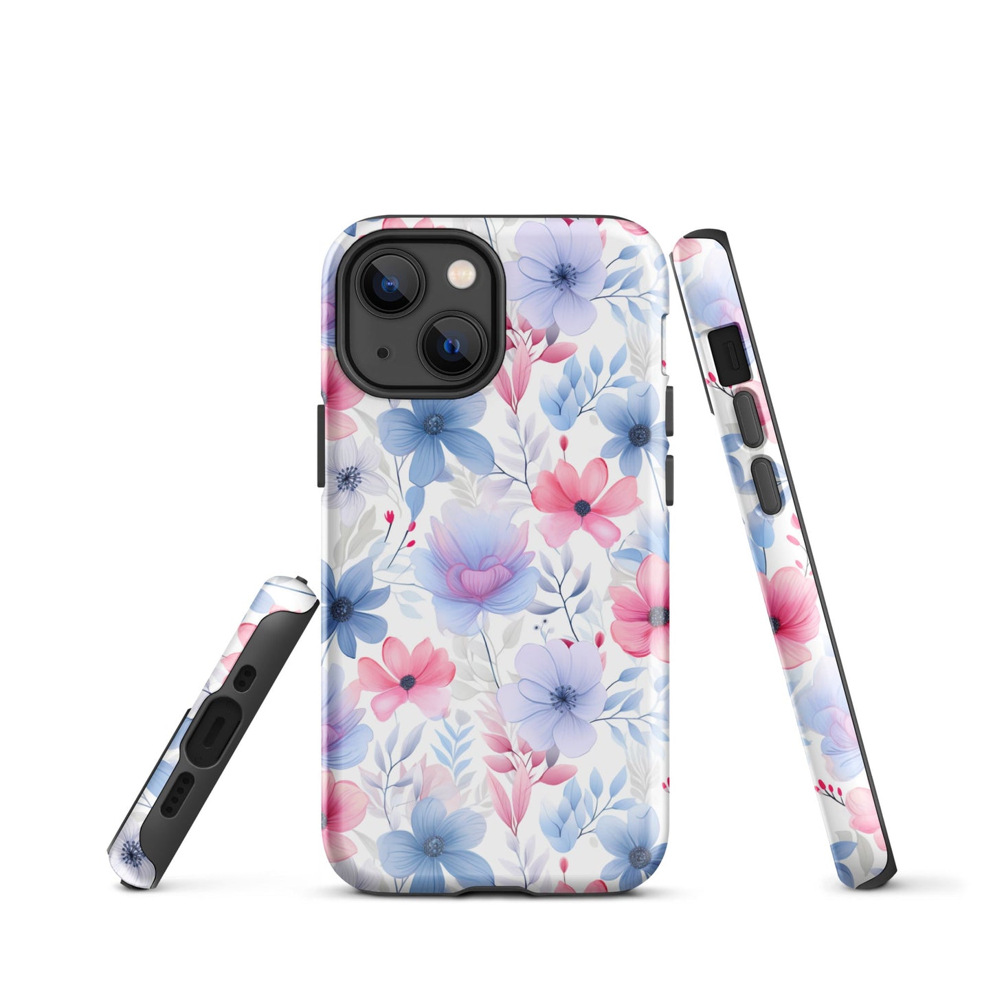 Floral Whispers - Subtle Shades - iPhone Case - Pattern Symphony