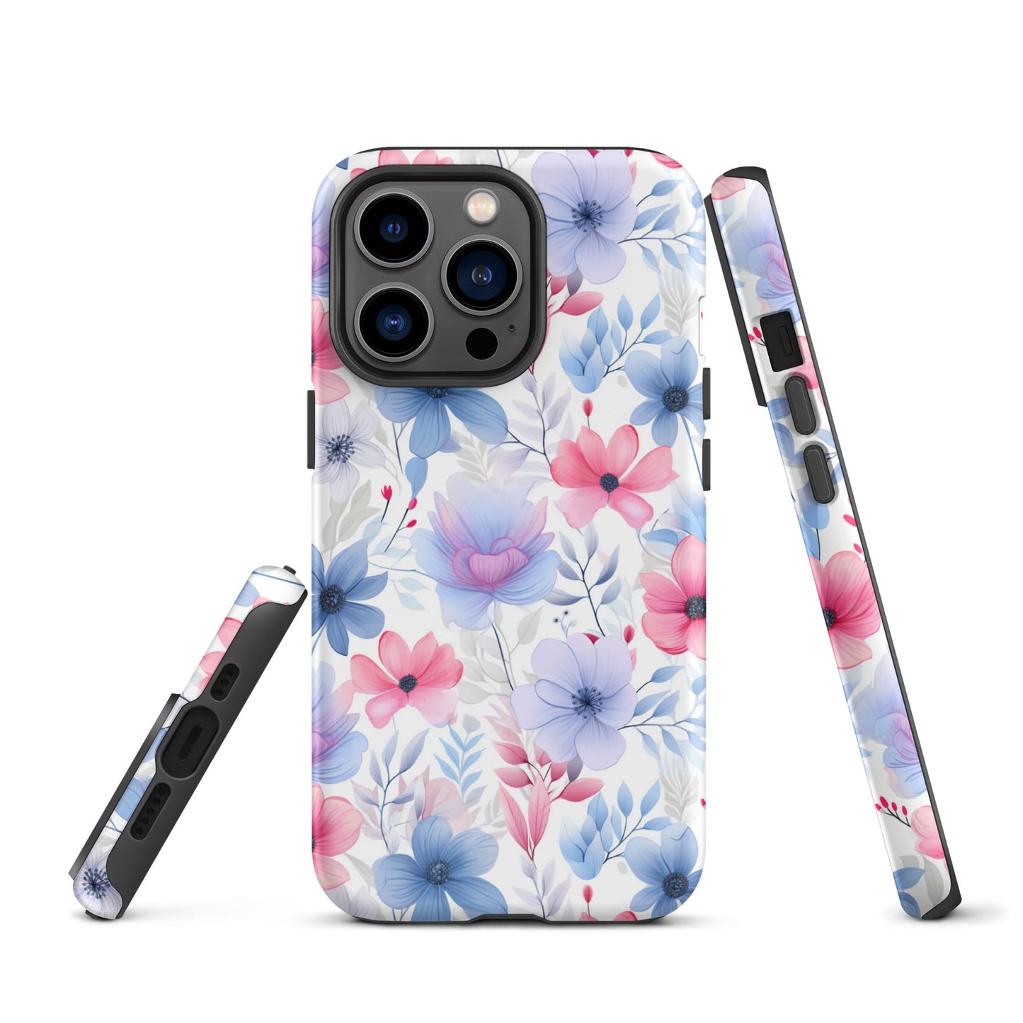 Floral Whispers - Subtle Shades - iPhone Case - Pattern Symphony