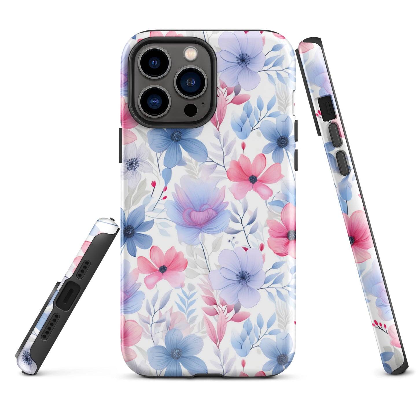 Floral Whispers - Subtle Shades - iPhone Case - Pattern Symphony