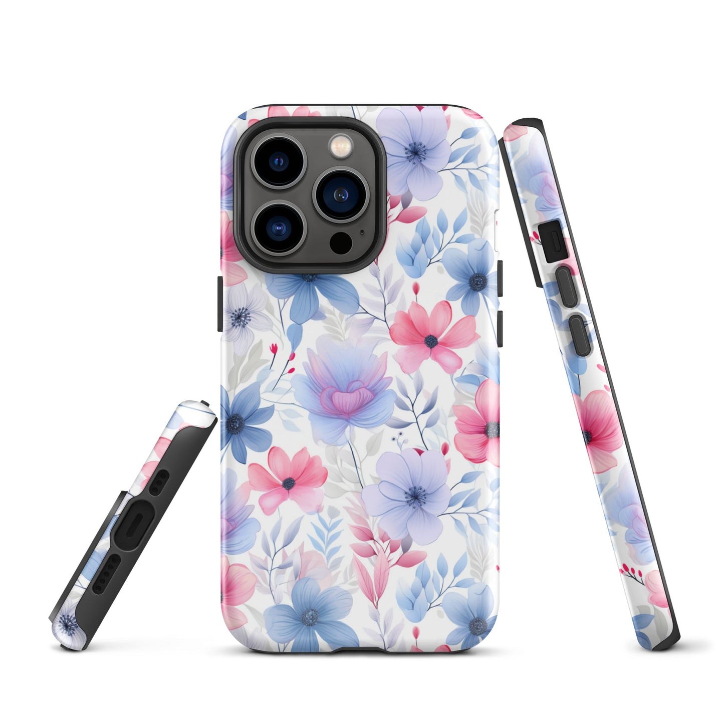 Floral Whispers - Subtle Shades - iPhone Case - Pattern Symphony