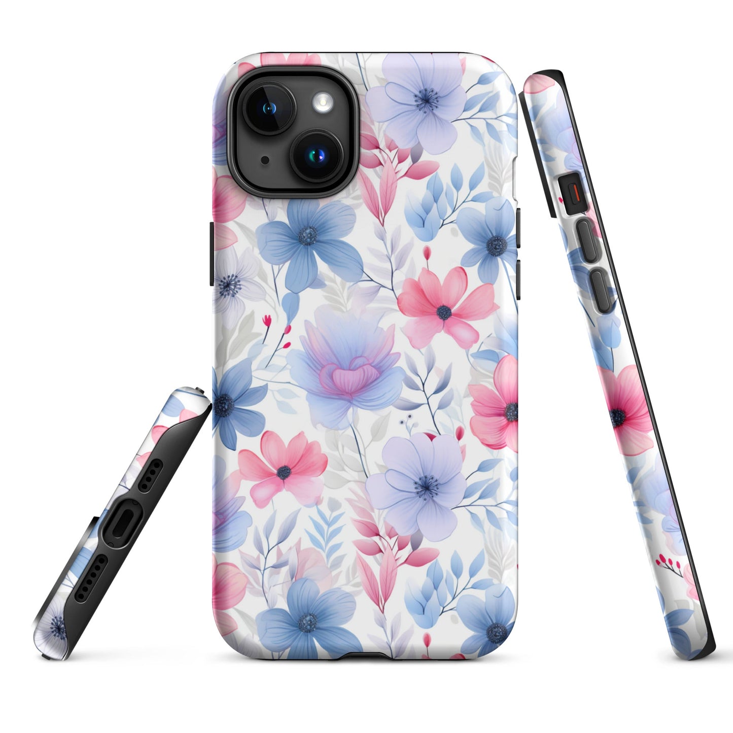 Floral Whispers - Subtle Shades - iPhone Case - Pattern Symphony