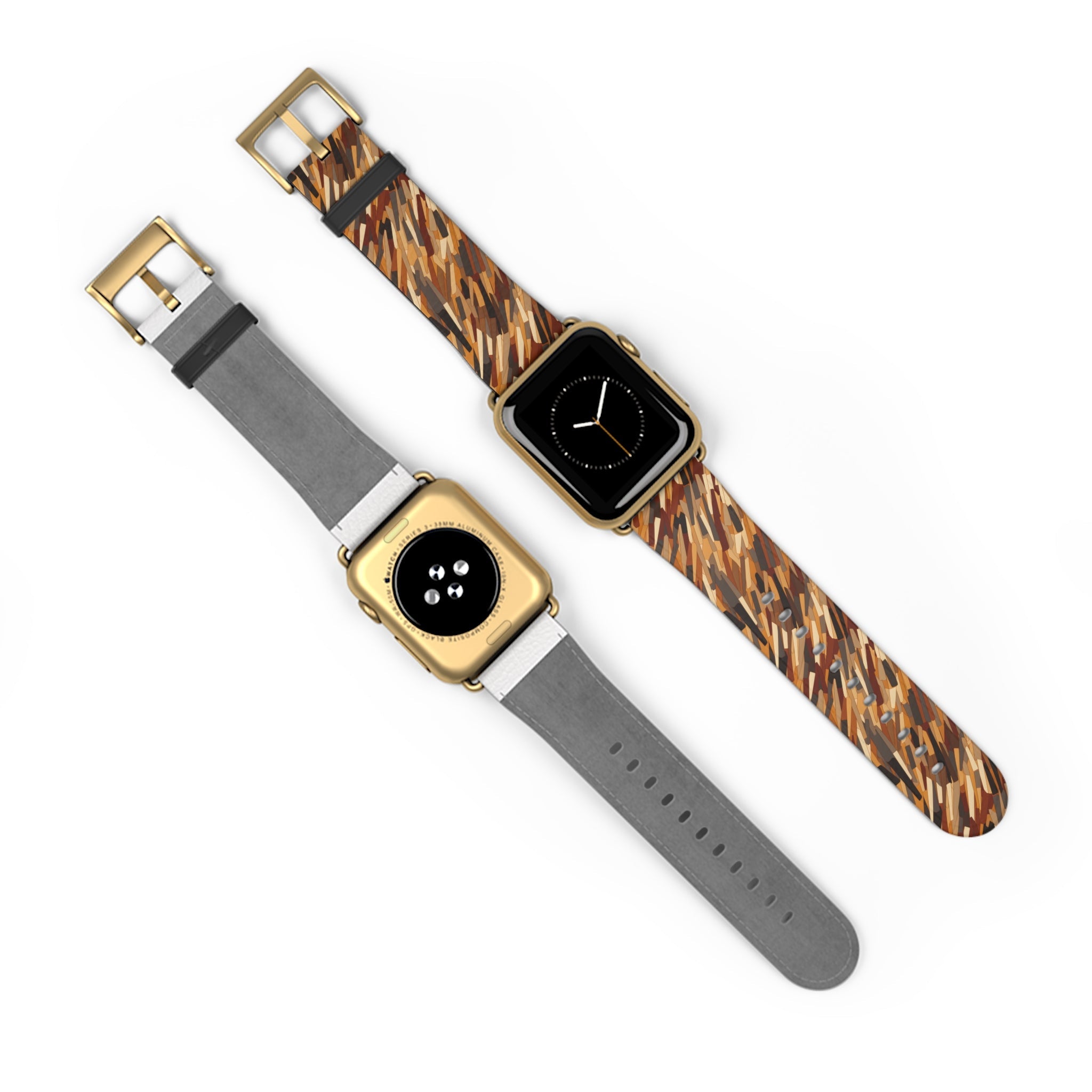 Fragmented Forest: Autumn's Abstract Palette - Apple Watch Strap - Pattern Symphony