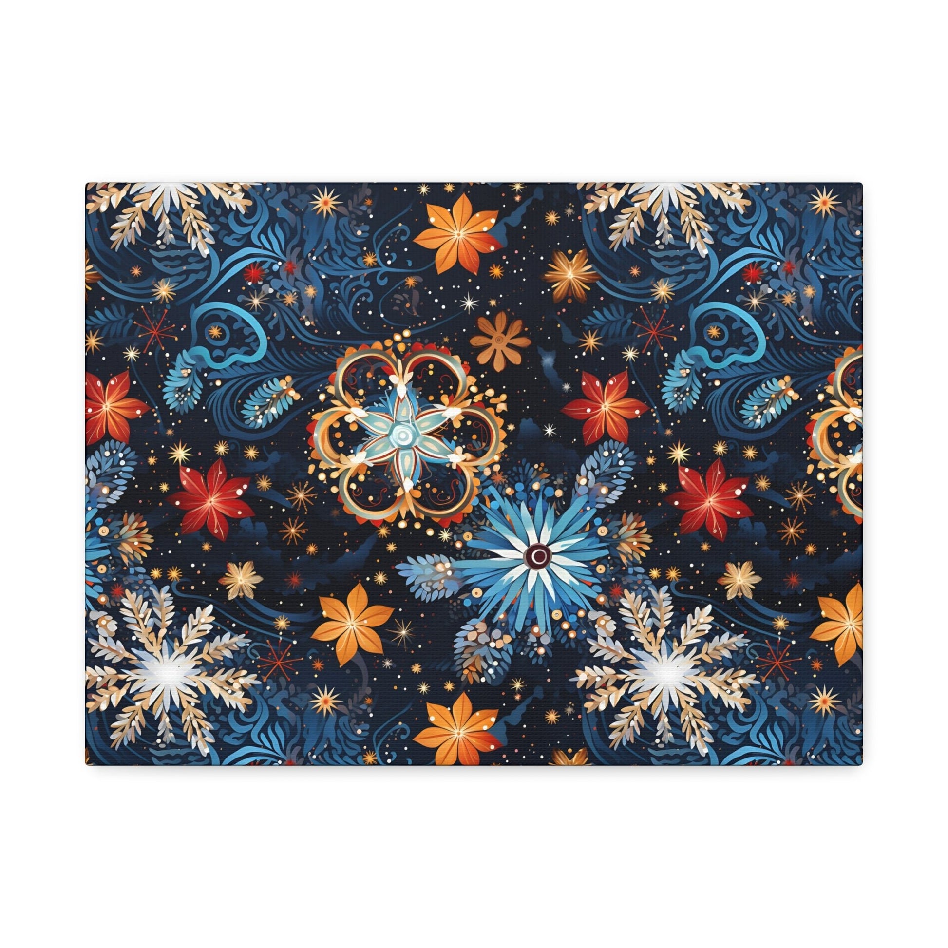 Frost Mural - Celestial Swirl - Wall Art Canvas - Pattern Symphony