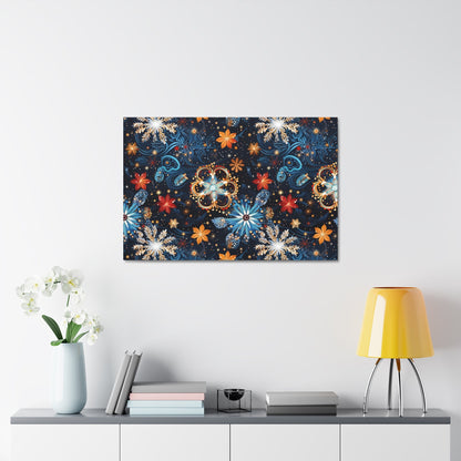 Frost Mural - Celestial Swirl - Wall Art Canvas - Pattern Symphony