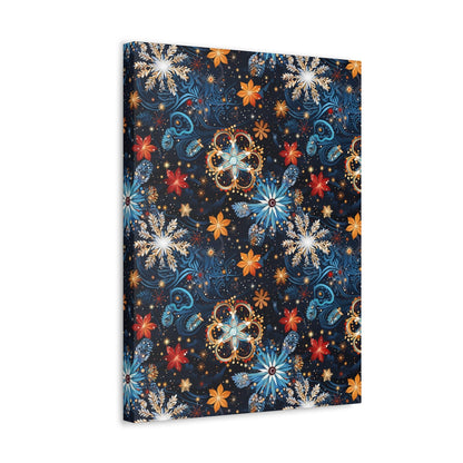 Frost Mural - Celestial Swirl - Wall Art Canvas - Pattern Symphony