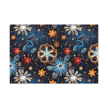 Frost Mural - Celestial Swirl - Wall Art Canvas - Pattern Symphony