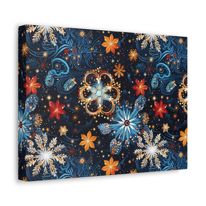 Frost Mural - Celestial Swirl - Wall Art Canvas - Pattern Symphony