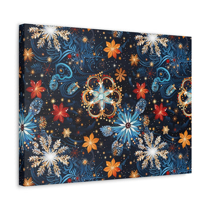 Frost Mural - Celestial Swirl - Wall Art Canvas - Pattern Symphony