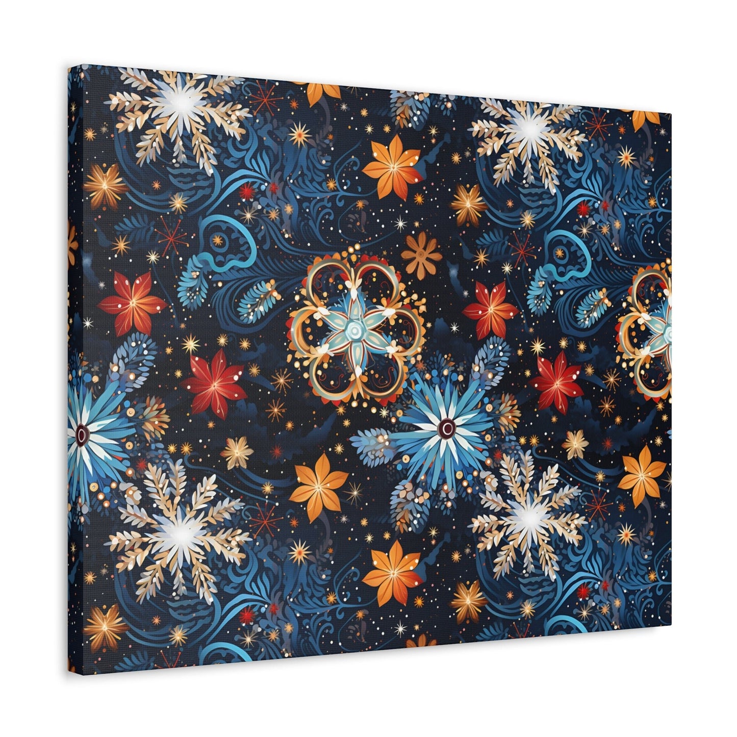 Frost Mural - Celestial Swirl - Wall Art Canvas - Pattern Symphony