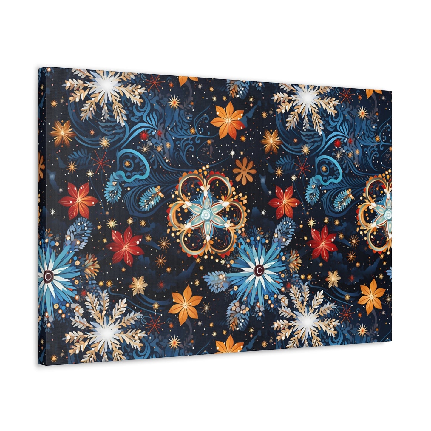 Frost Mural - Celestial Swirl - Wall Art Canvas - Pattern Symphony