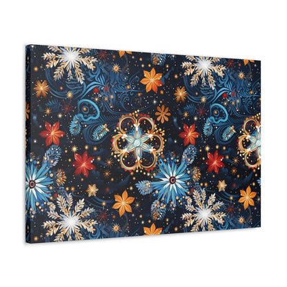 Frost Mural - Celestial Swirl - Wall Art Canvas - Pattern Symphony