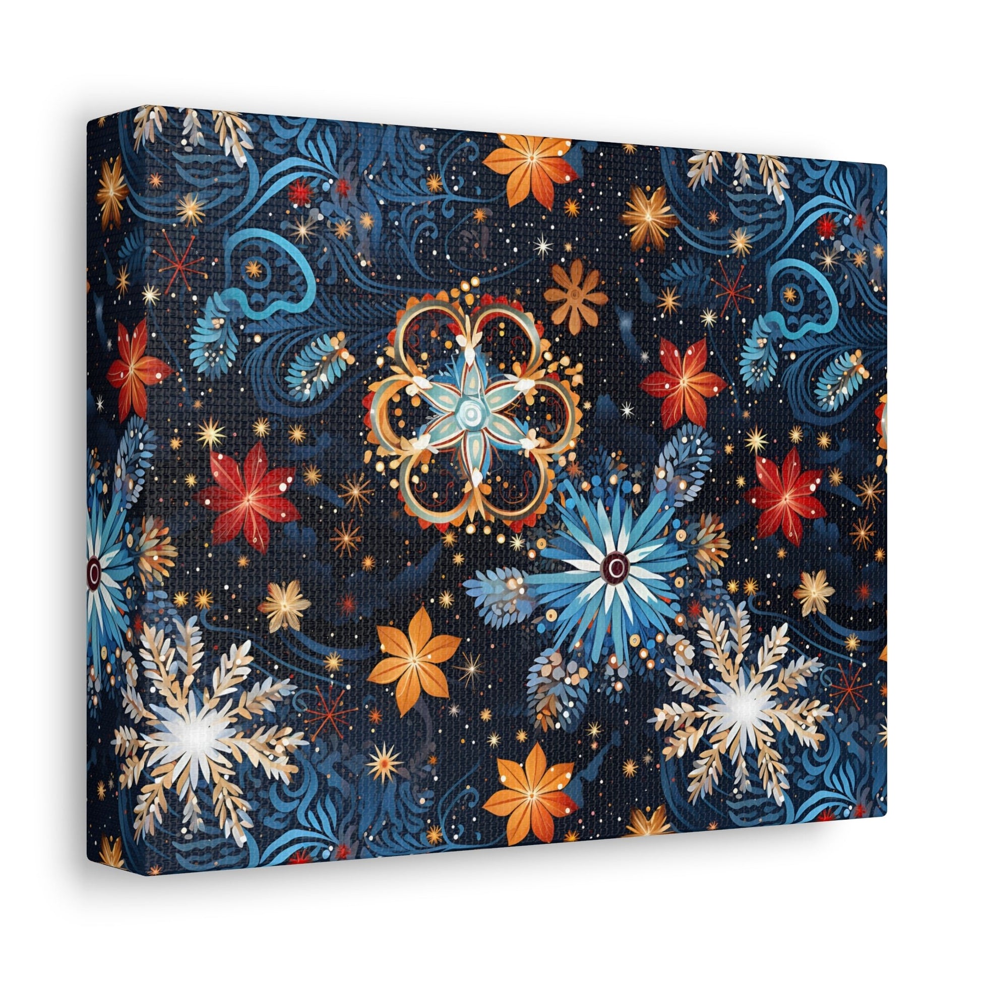 Frost Mural - Celestial Swirl - Wall Art Canvas - Pattern Symphony