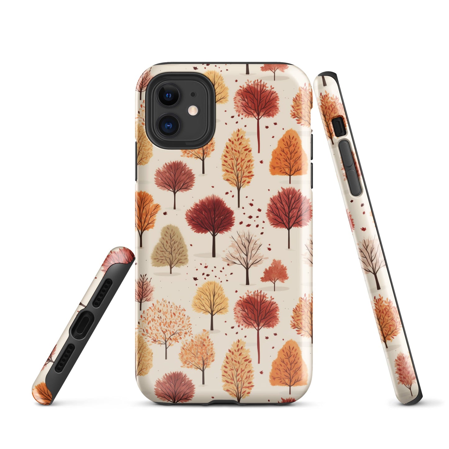 Gradient Grove - Autumn's Diverse Palette - iPhone Case - Pattern Symphony