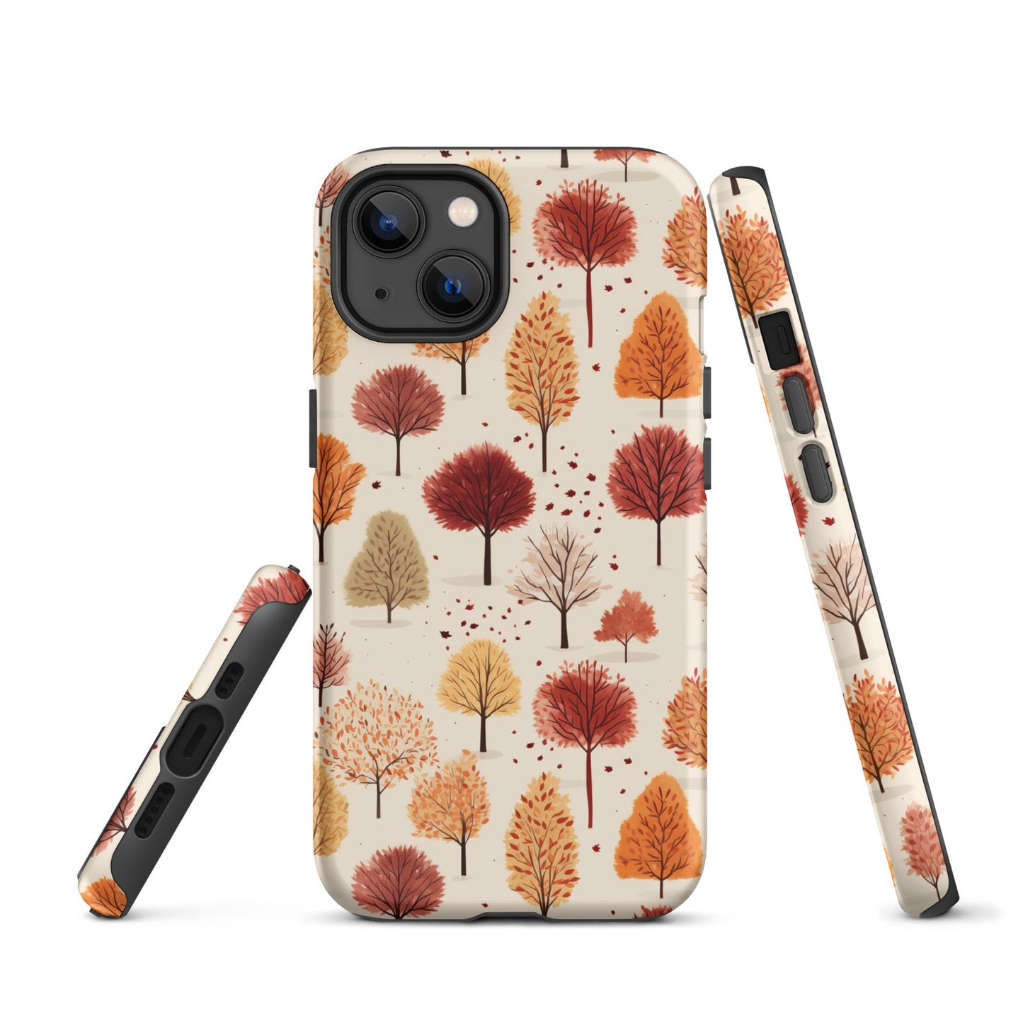 Gradient Grove - Autumn's Diverse Palette - iPhone Case - Pattern Symphony