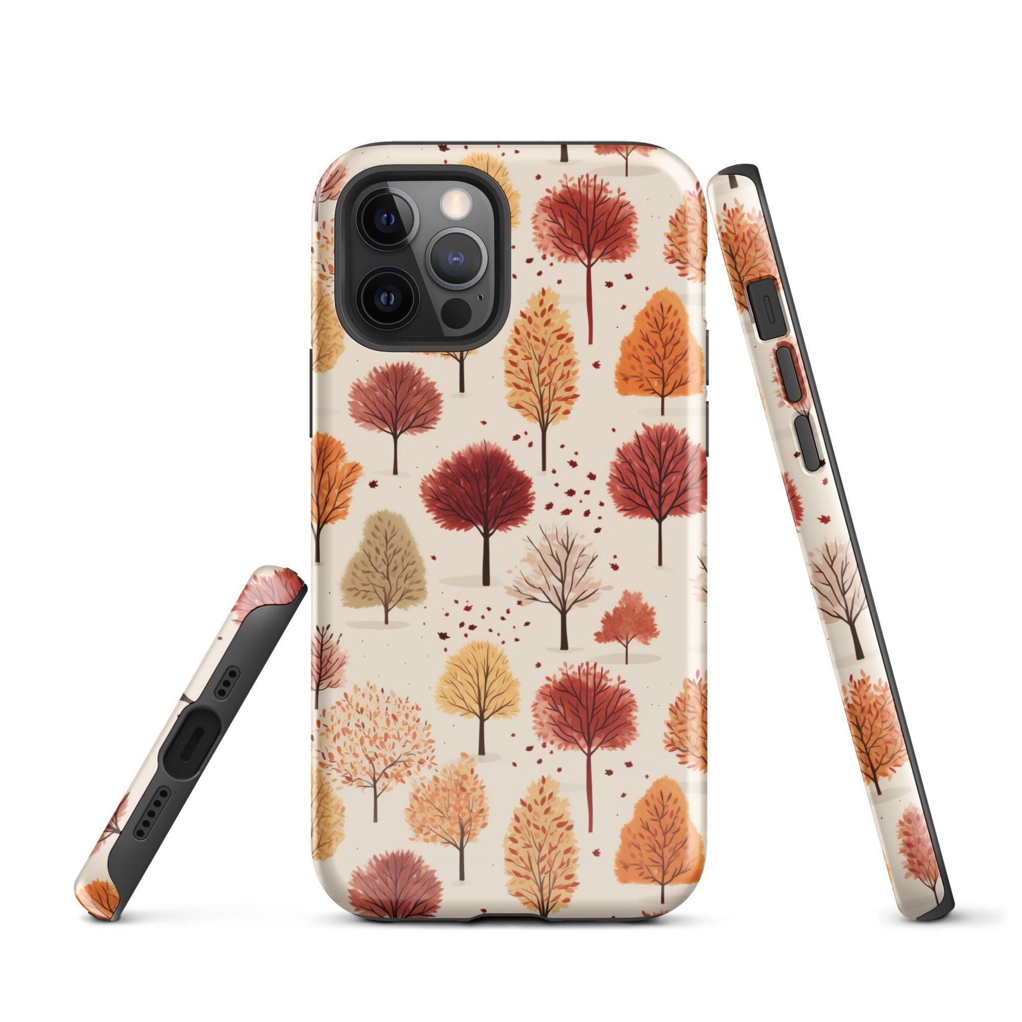 Gradient Grove - Autumn's Diverse Palette - iPhone Case - Pattern Symphony