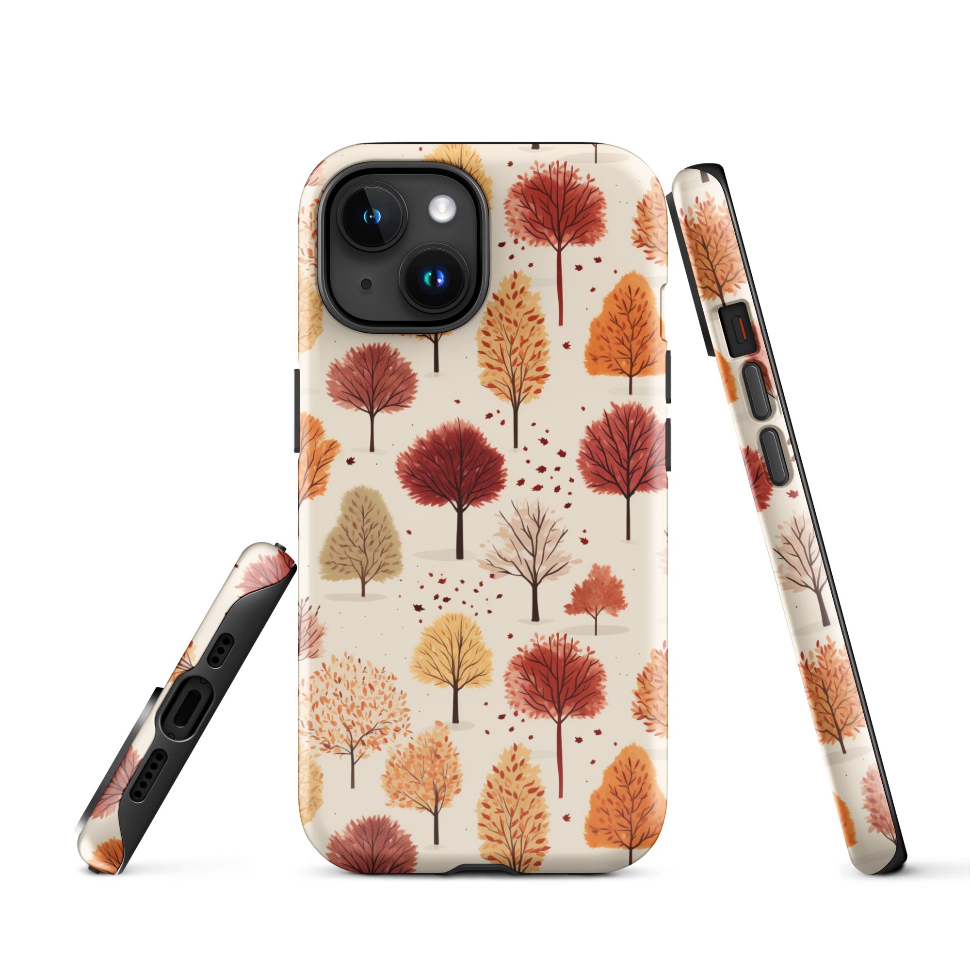 Gradient Grove - Autumn's Diverse Palette - iPhone Case - Pattern Symphony