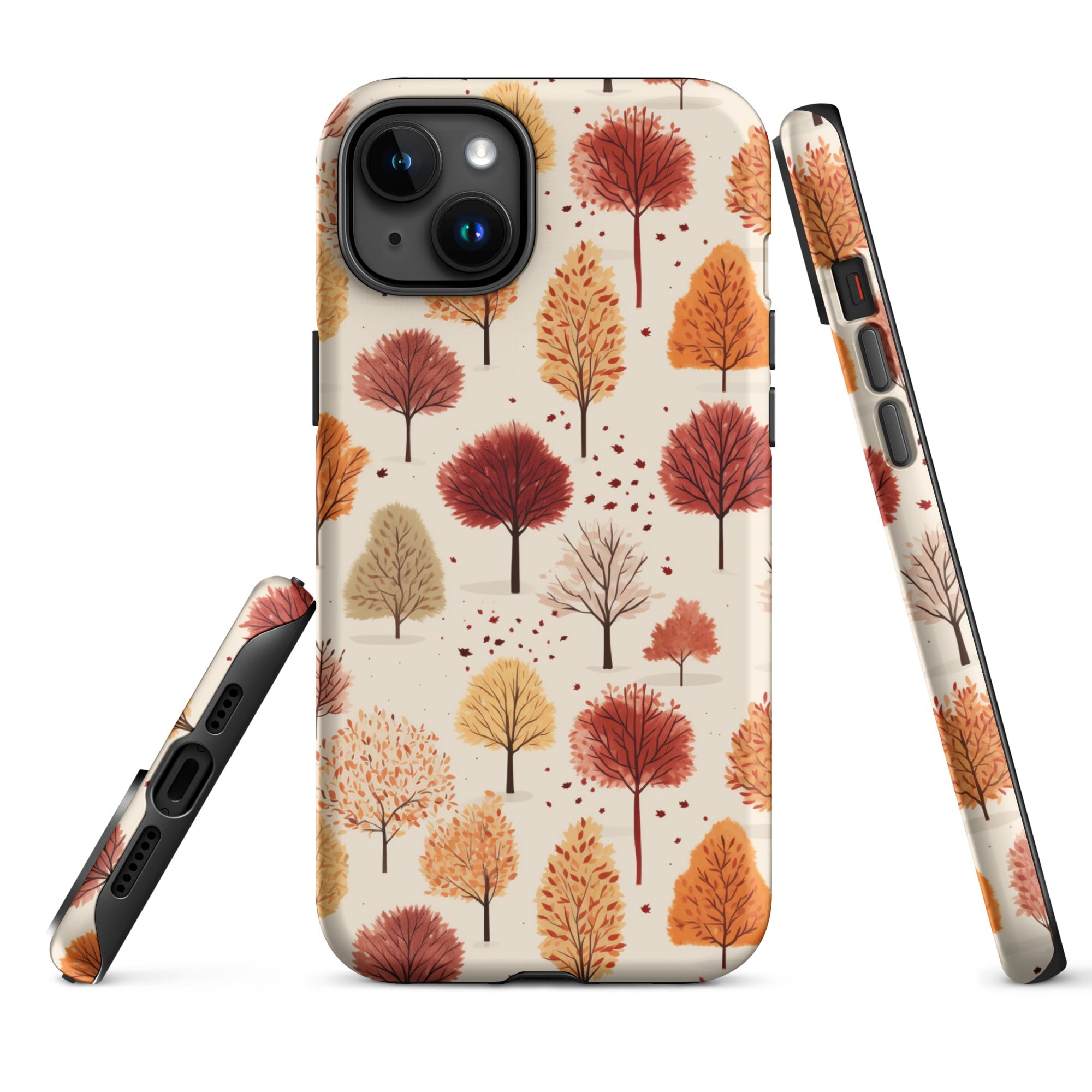 Gradient Grove - Autumn's Diverse Palette - iPhone Case - Pattern Symphony