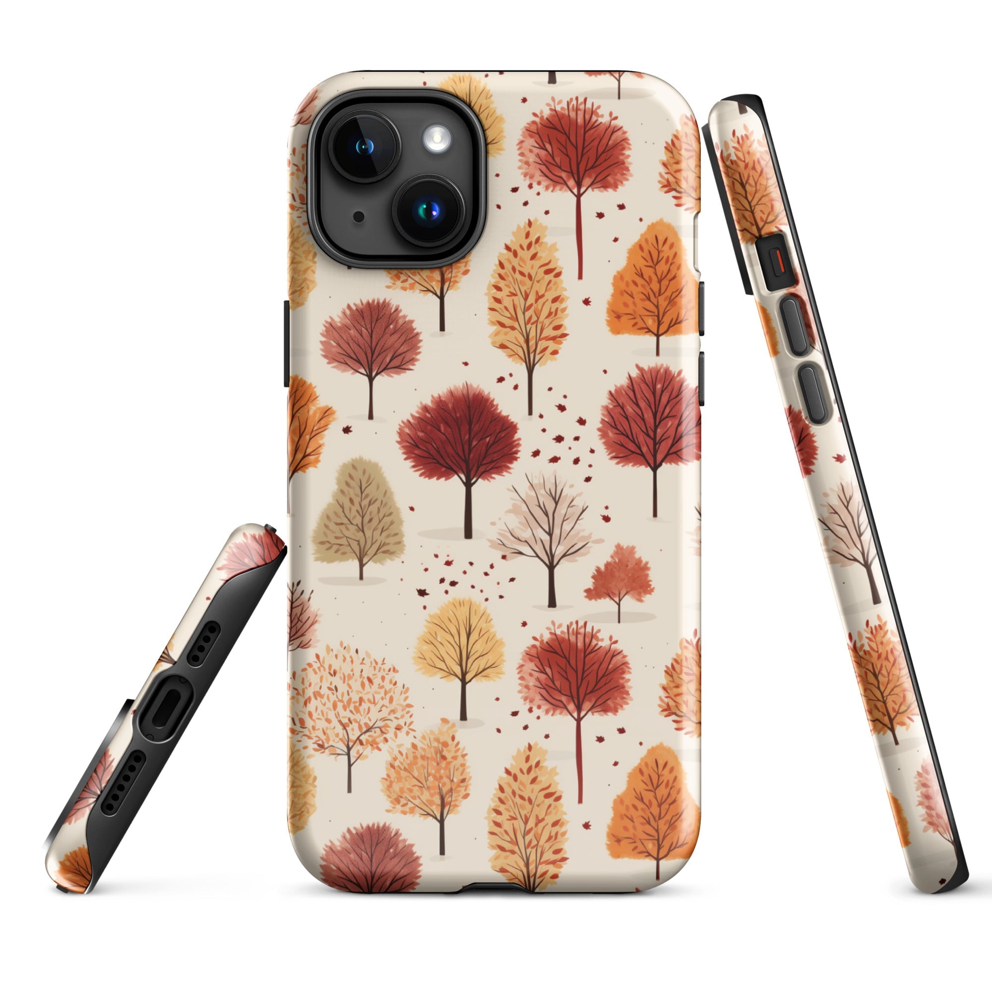 Gradient Grove - Autumn's Diverse Palette - iPhone Case - Pattern Symphony