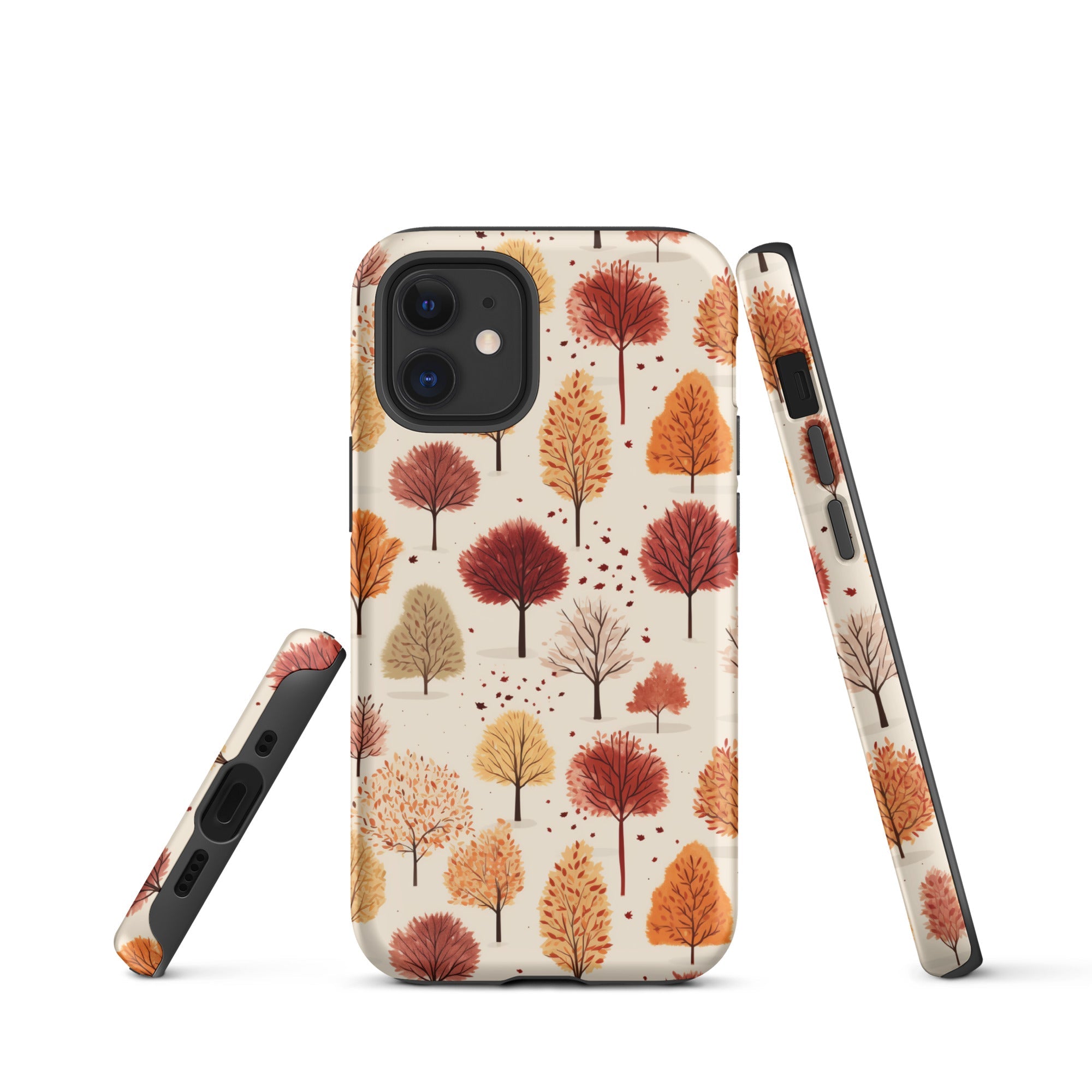 Gradient Grove - Autumn's Diverse Palette - iPhone Case - Pattern Symphony