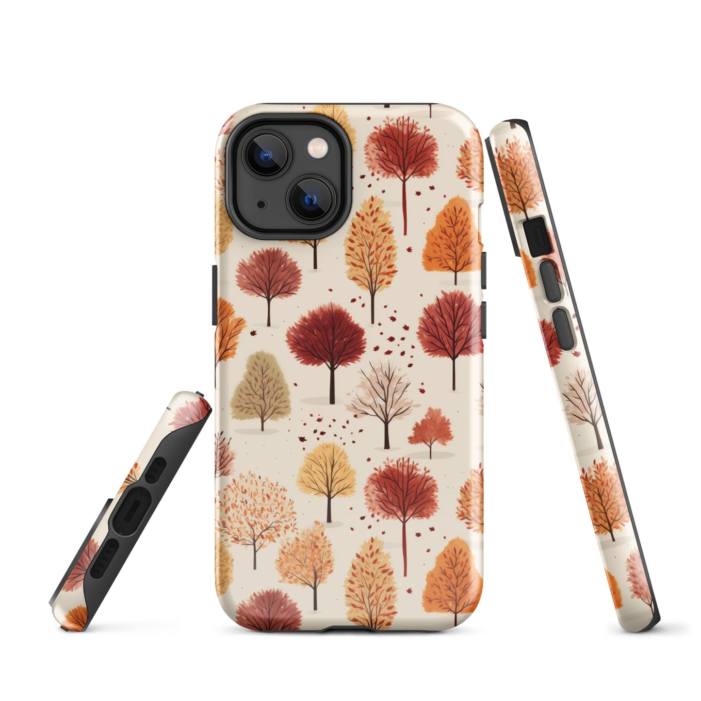 Gradient Grove - Autumn's Diverse Palette - iPhone Case - Pattern Symphony