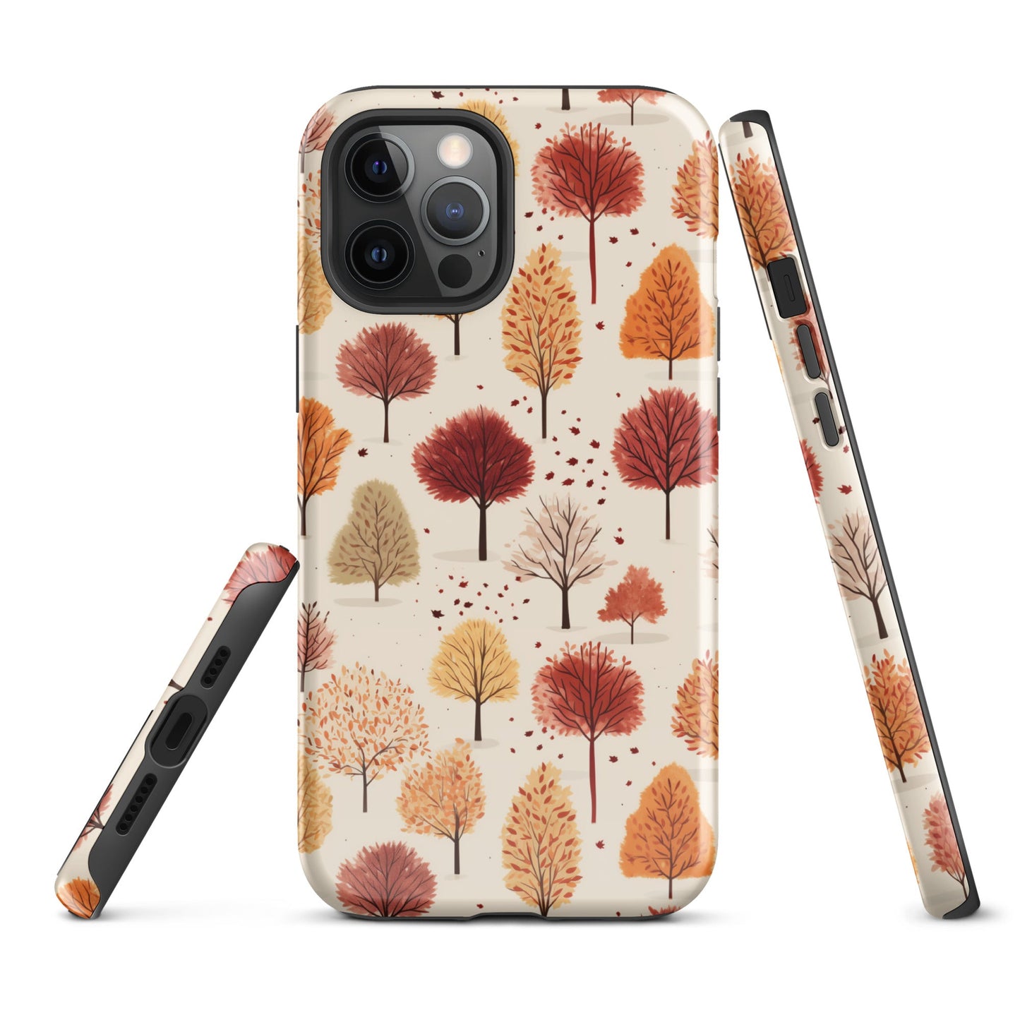 Gradient Grove - Autumn's Diverse Palette - iPhone Case - Pattern Symphony