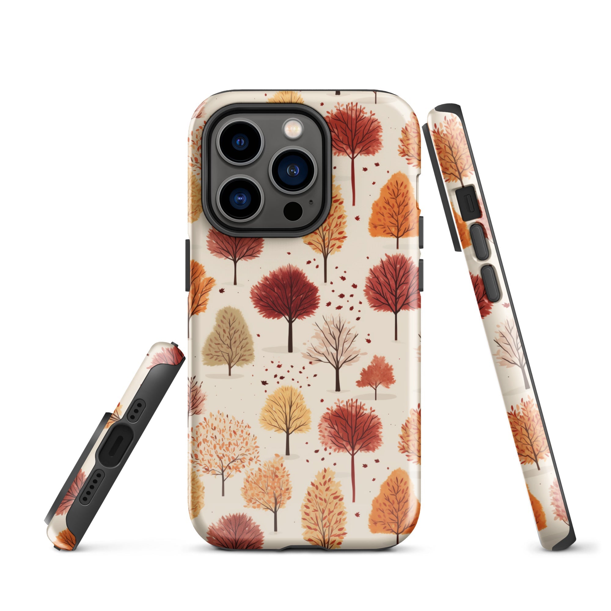 Gradient Grove - Autumn's Diverse Palette - iPhone Case - Pattern Symphony