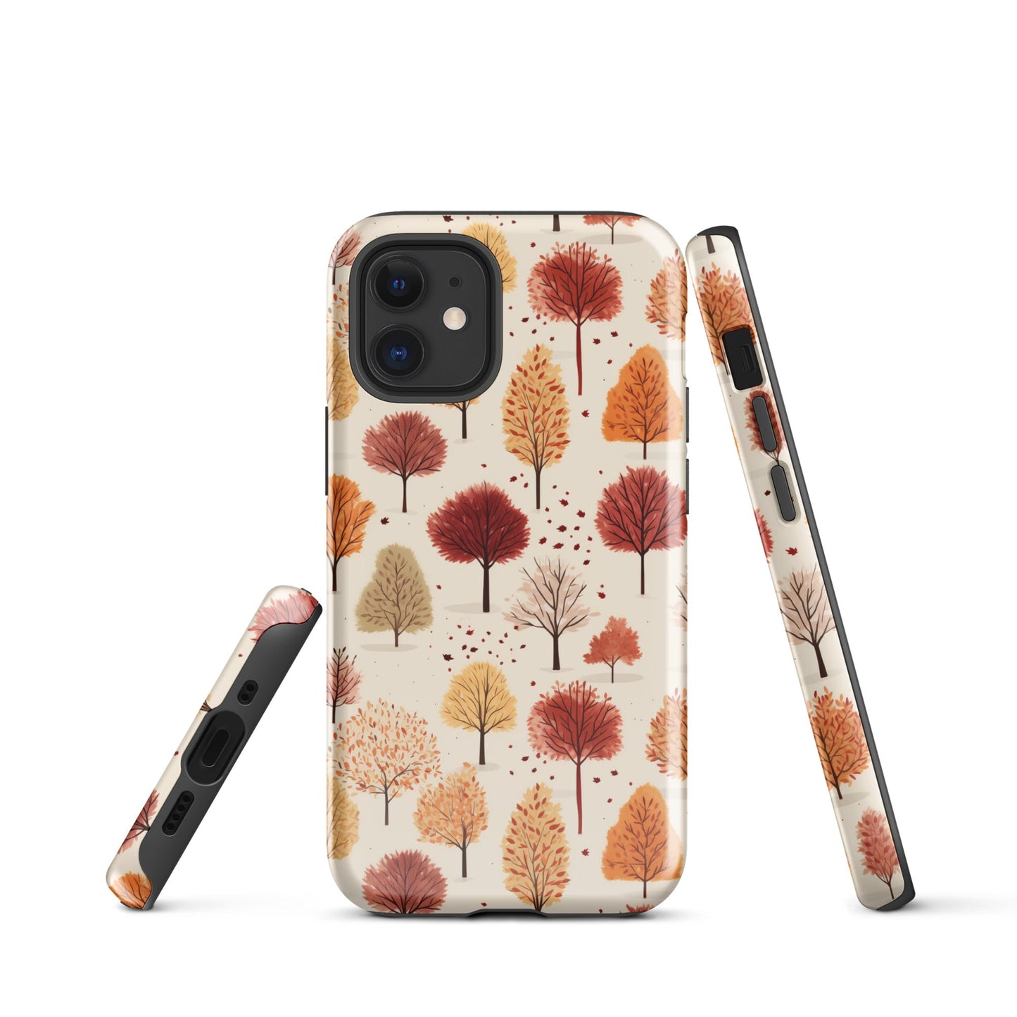 Gradient Grove - Autumn's Diverse Palette - iPhone Case - Pattern Symphony