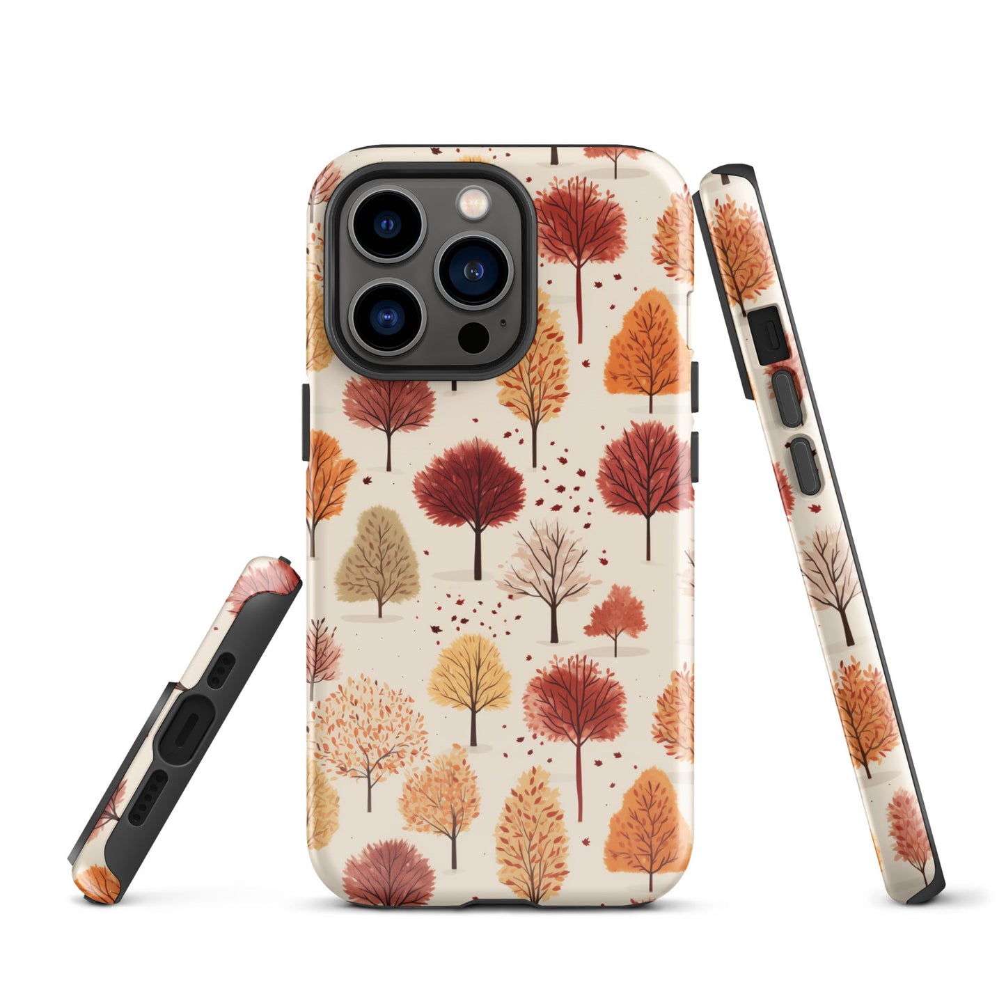 Gradient Grove - Autumn's Diverse Palette - iPhone Case - Pattern Symphony