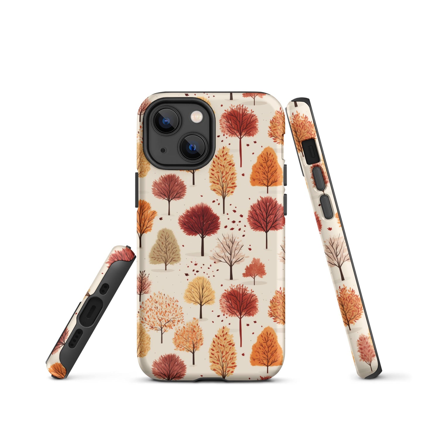 Gradient Grove - Autumn's Diverse Palette - iPhone Case - Pattern Symphony