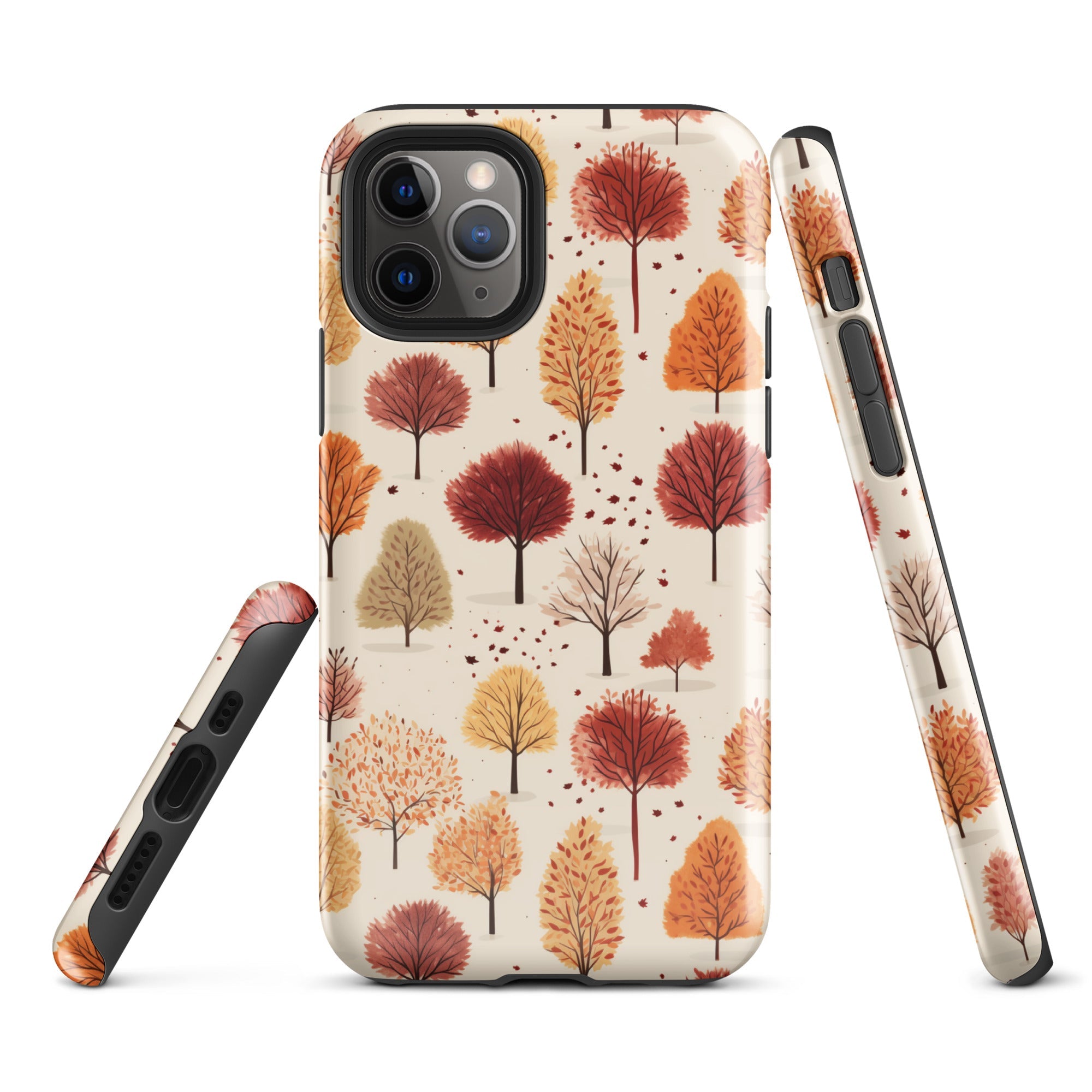 Gradient Grove - Autumn's Diverse Palette - iPhone Case - Pattern Symphony