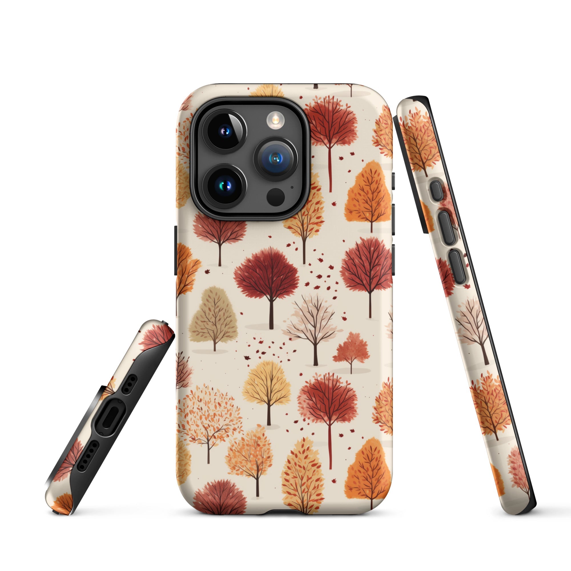 Gradient Grove - Autumn's Diverse Palette - iPhone Case - Pattern Symphony