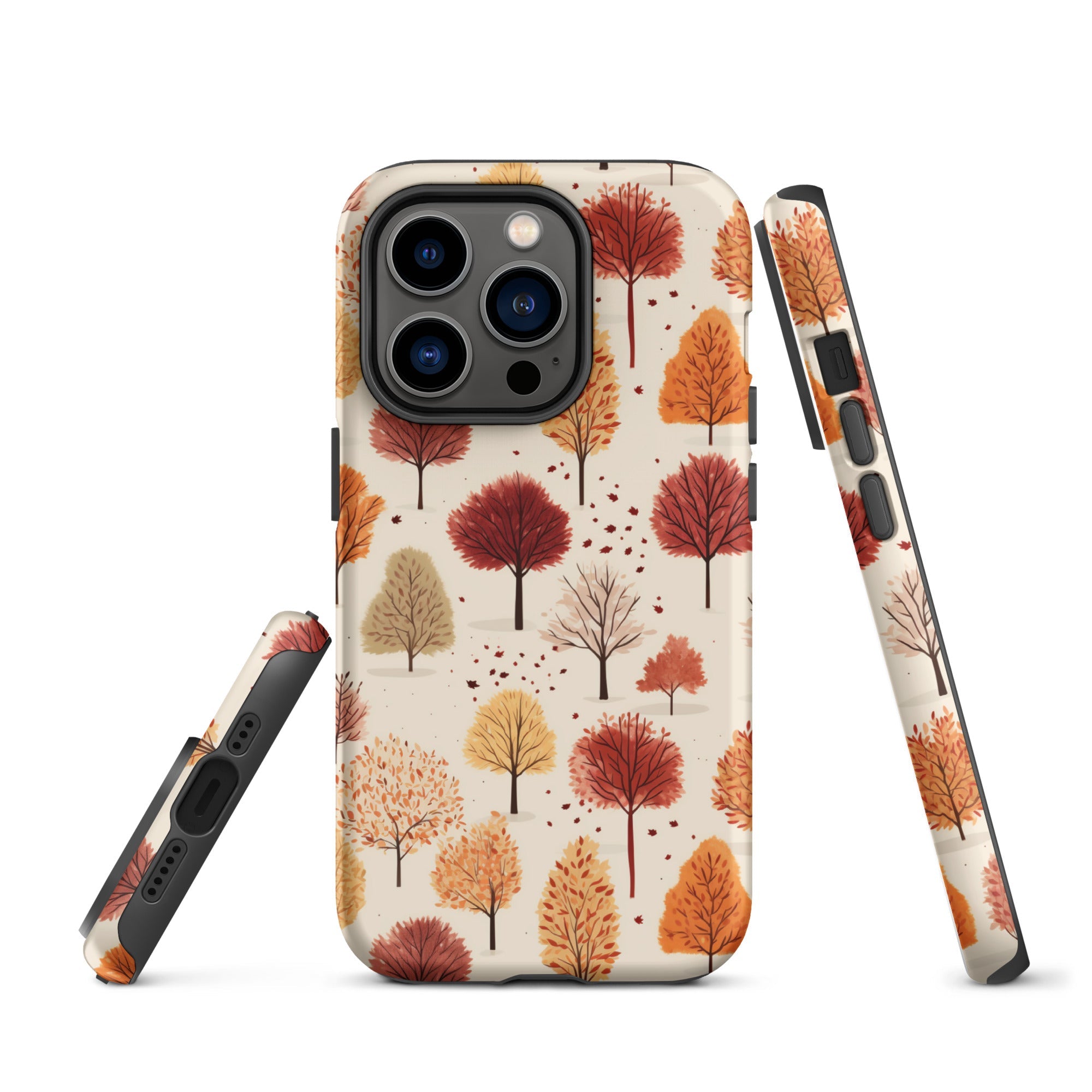 Gradient Grove - Autumn's Diverse Palette - iPhone Case - Pattern Symphony