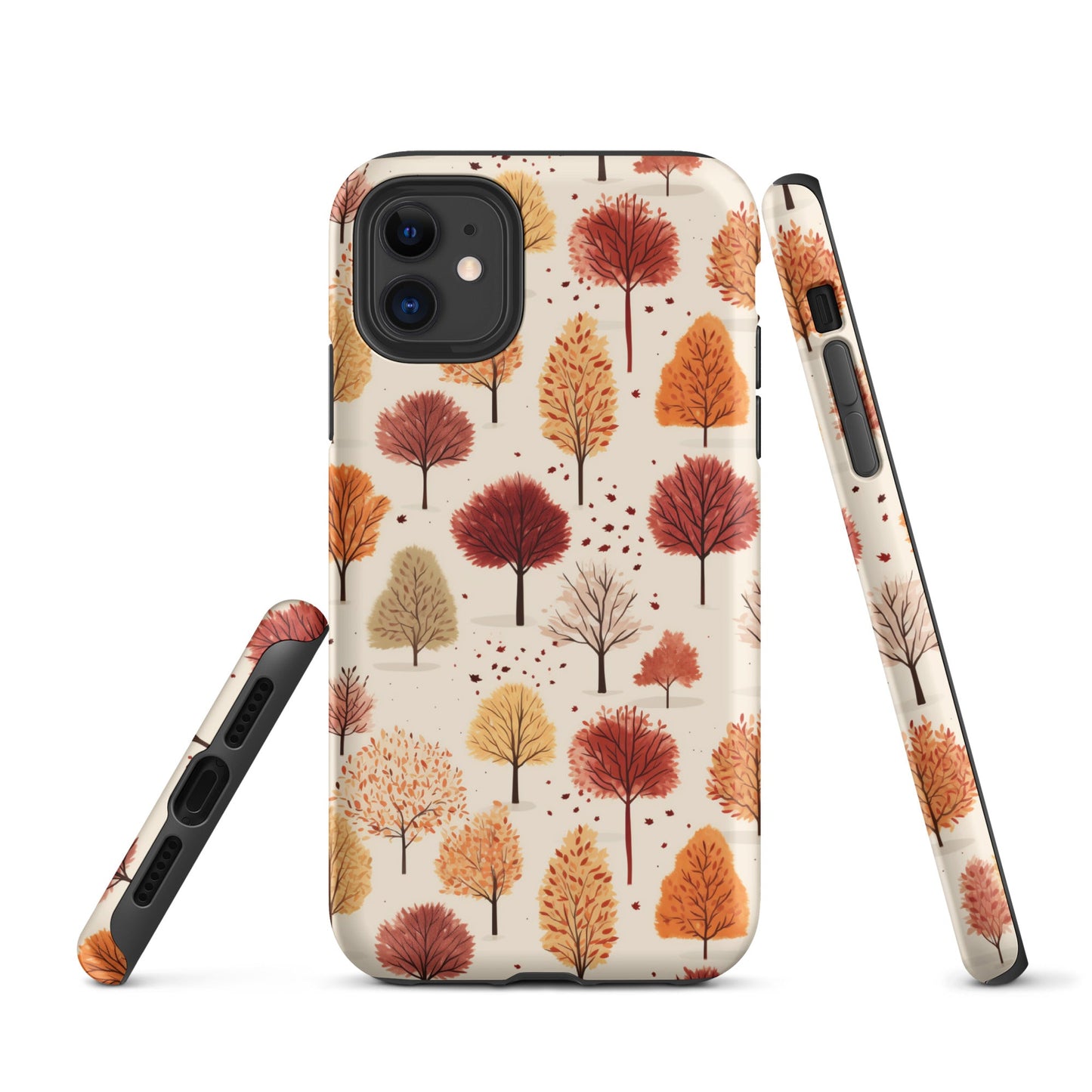 Gradient Grove - Autumn's Diverse Palette - iPhone Case - Pattern Symphony