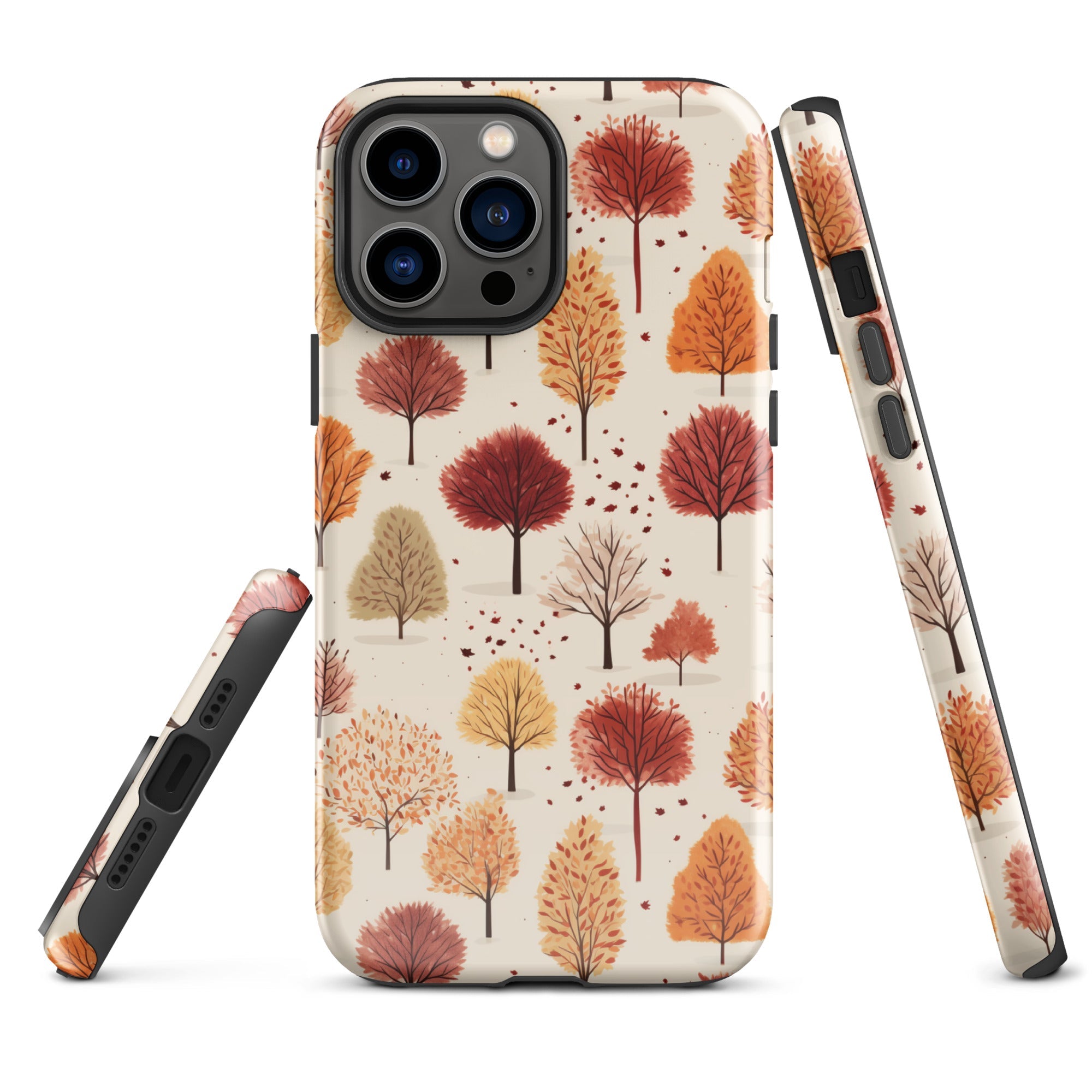 Gradient Grove - Autumn's Diverse Palette - iPhone Case - Pattern Symphony