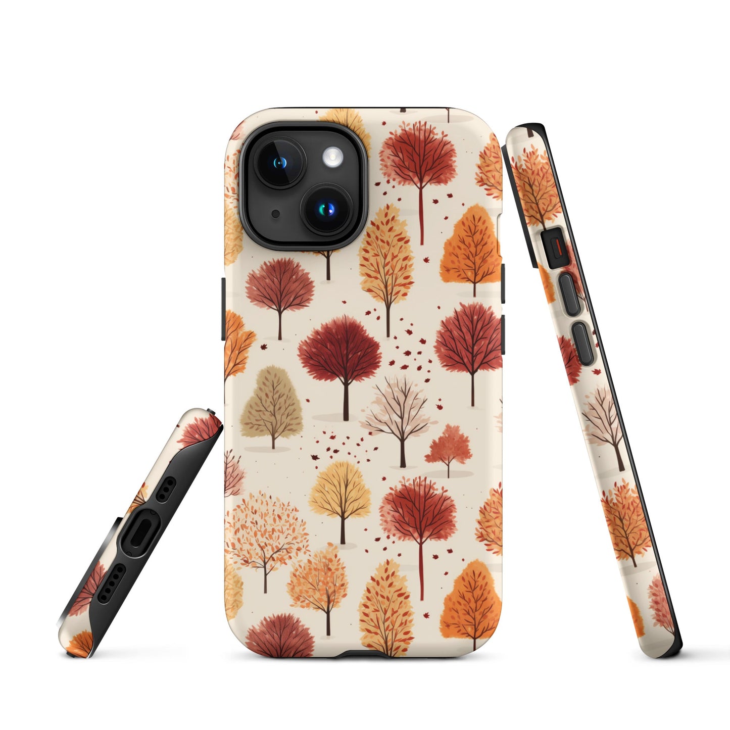 Gradient Grove - Autumn's Diverse Palette - iPhone Case - Pattern Symphony