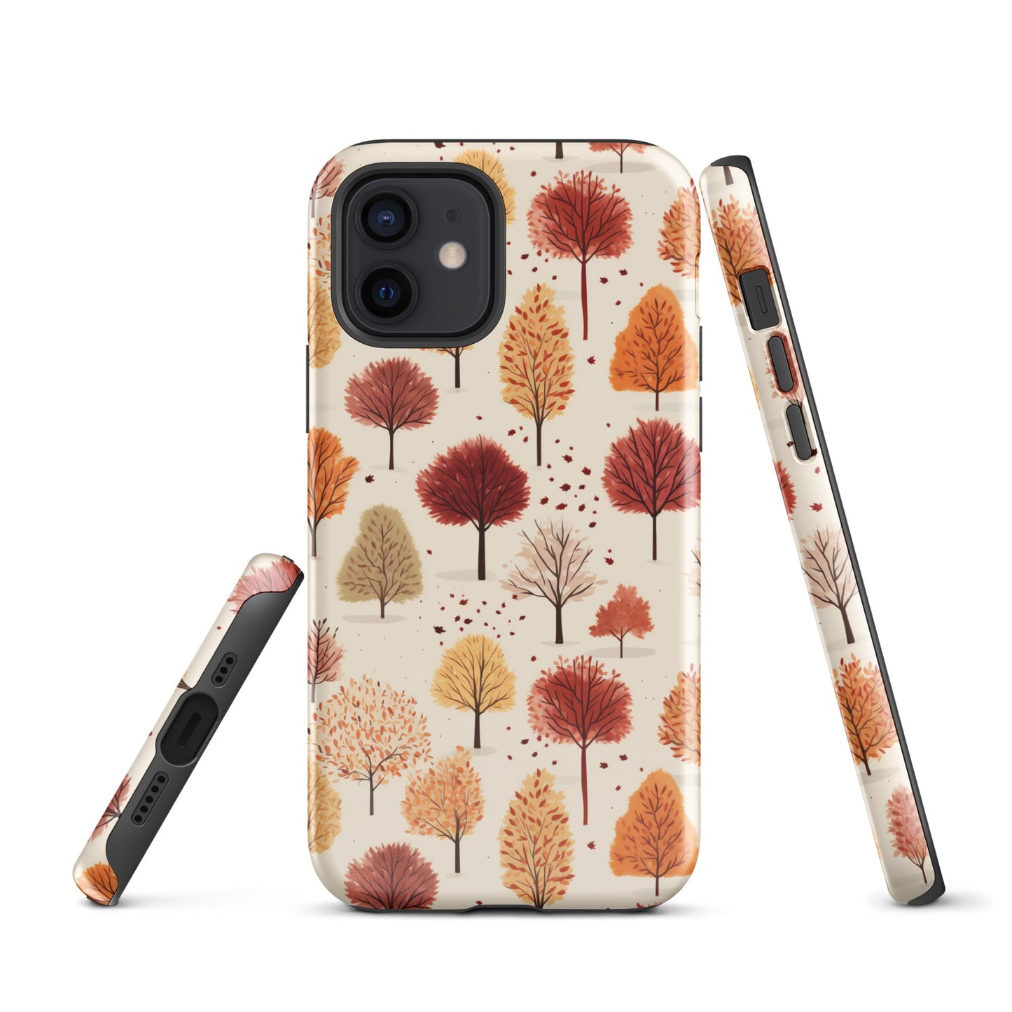 Gradient Grove - Autumn's Diverse Palette - iPhone Case - Pattern Symphony