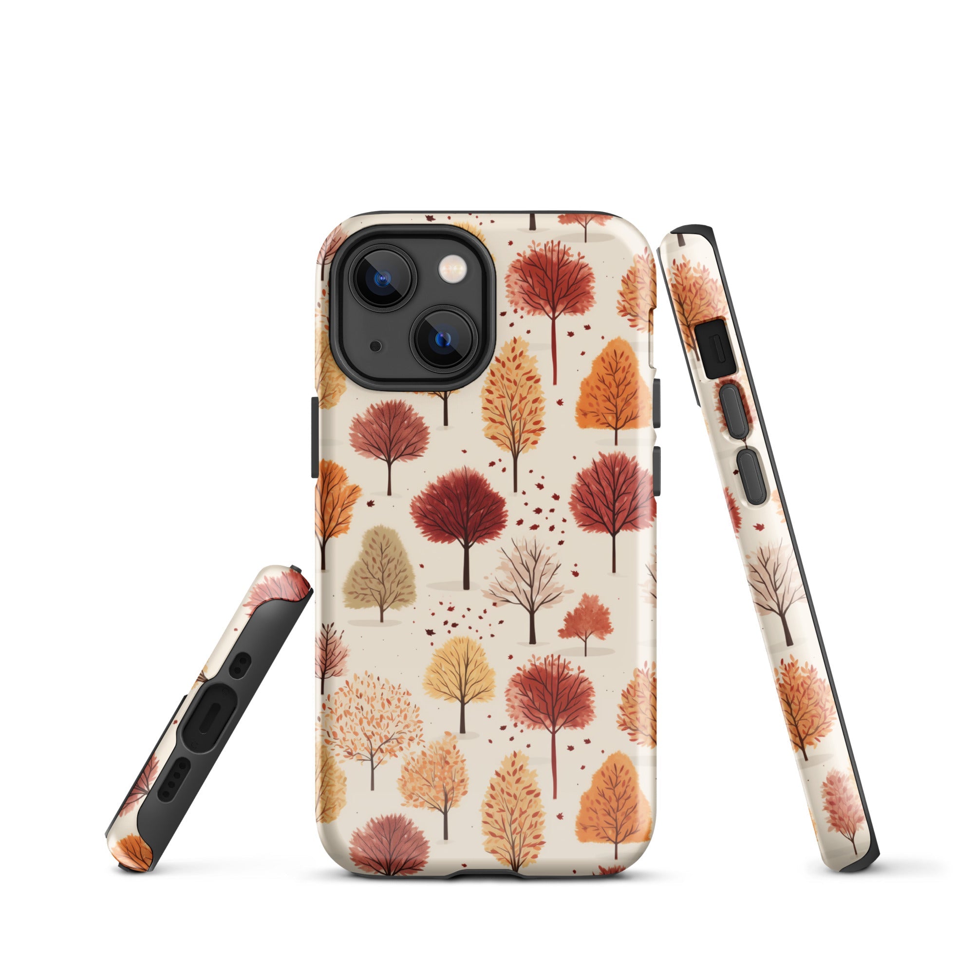 Gradient Grove - Autumn's Diverse Palette - iPhone Case - Pattern Symphony