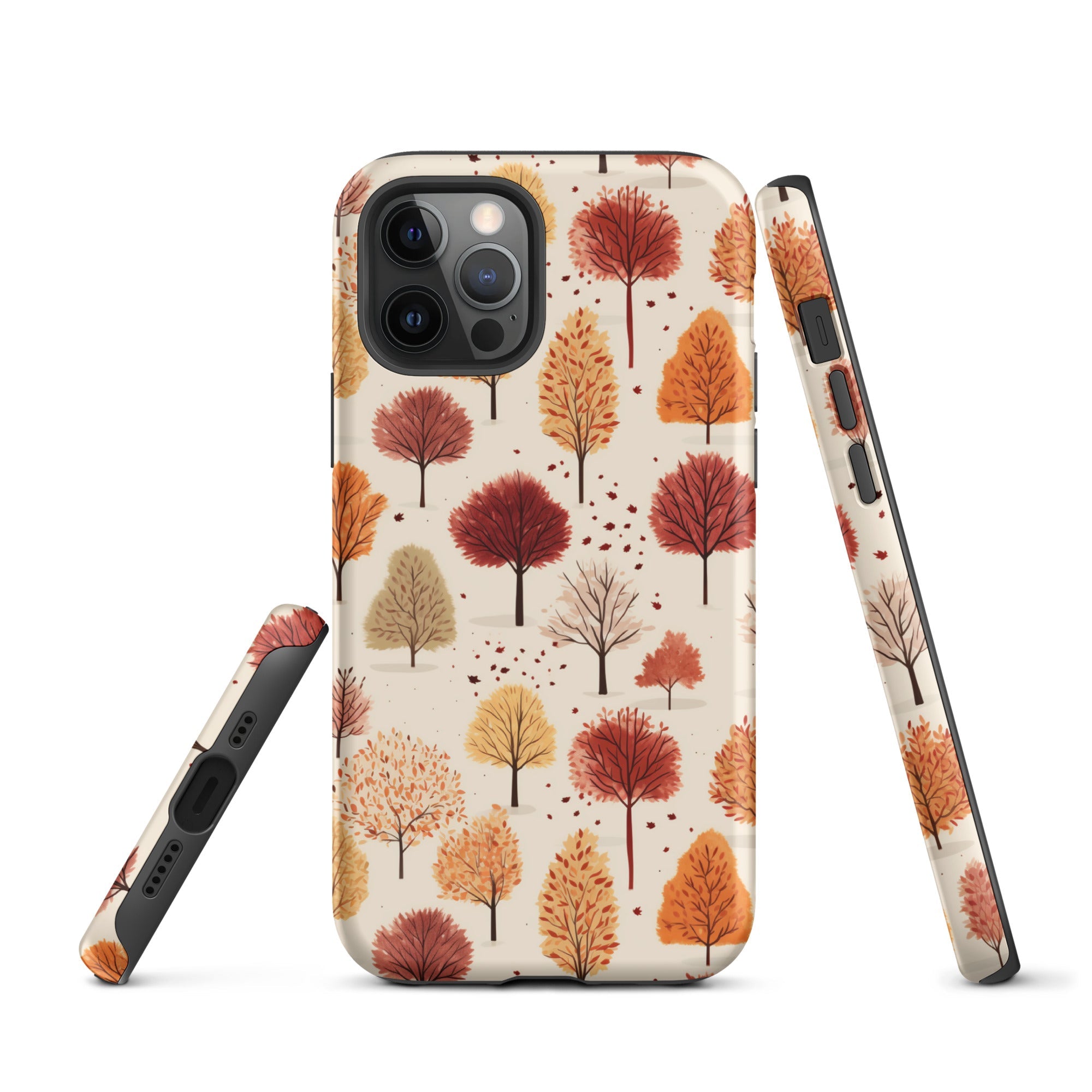 Gradient Grove - Autumn's Diverse Palette - iPhone Case - Pattern Symphony