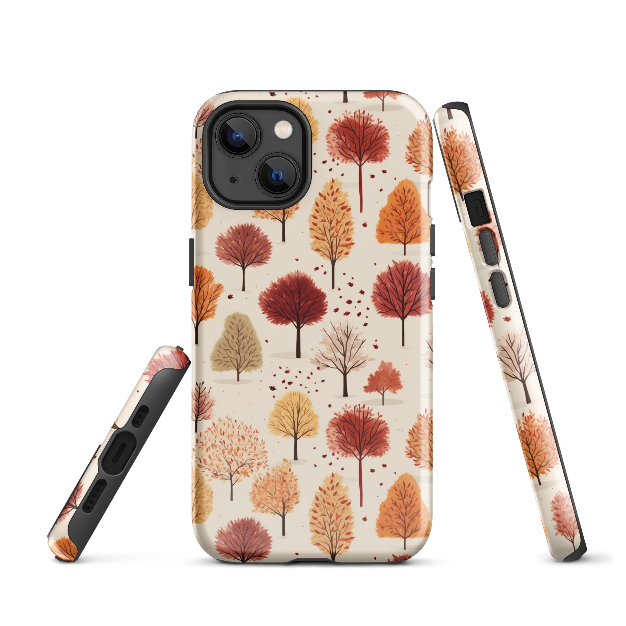 Gradient Grove - Autumn's Diverse Palette - iPhone Case - Pattern Symphony