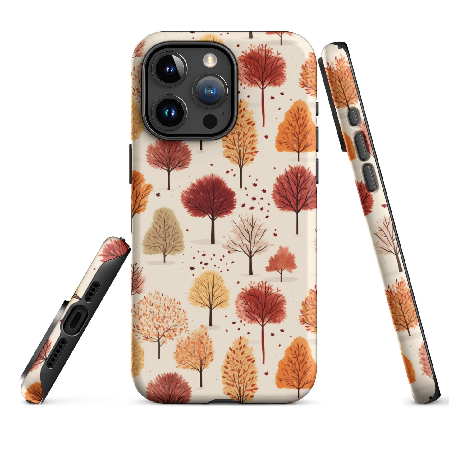 Gradient Grove - Autumn's Diverse Palette - iPhone Case - Pattern Symphony