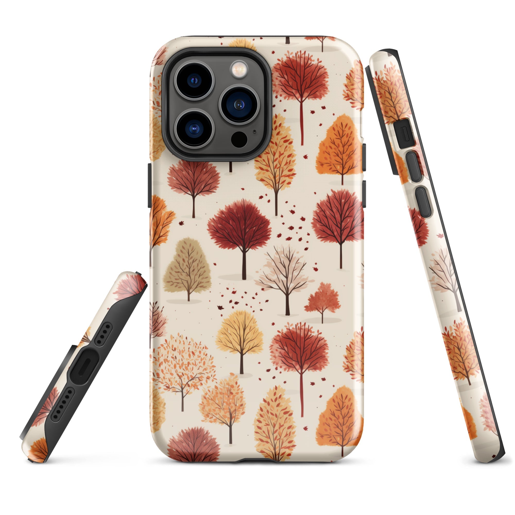 Gradient Grove - Autumn's Diverse Palette - iPhone Case - Pattern Symphony