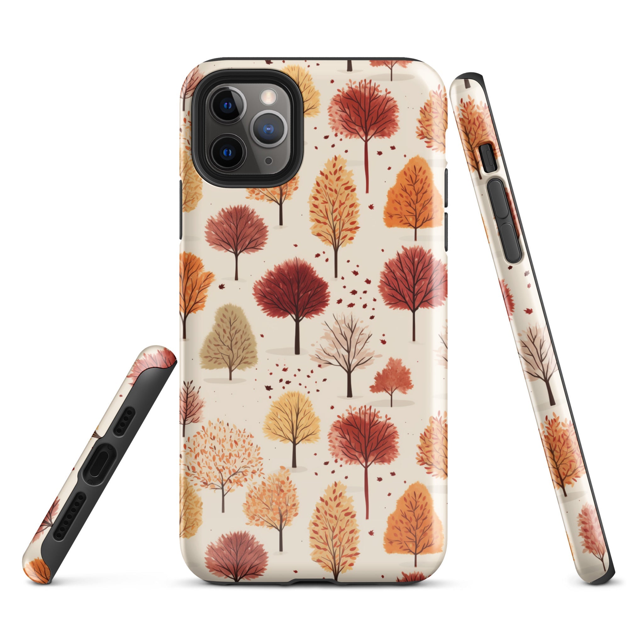 Gradient Grove - Autumn's Diverse Palette - iPhone Case - Pattern Symphony