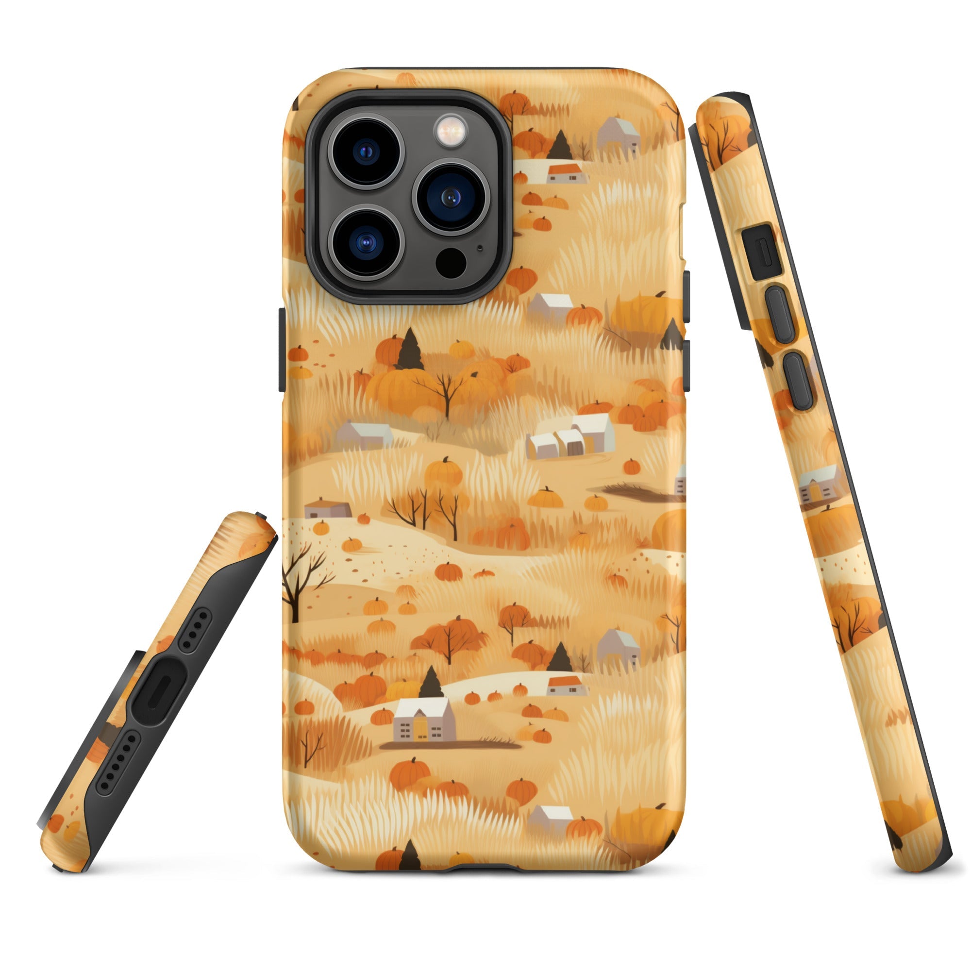 Harvest Homestead - Whimsical Autumn Villages - iPhone Case - Pattern Symphony