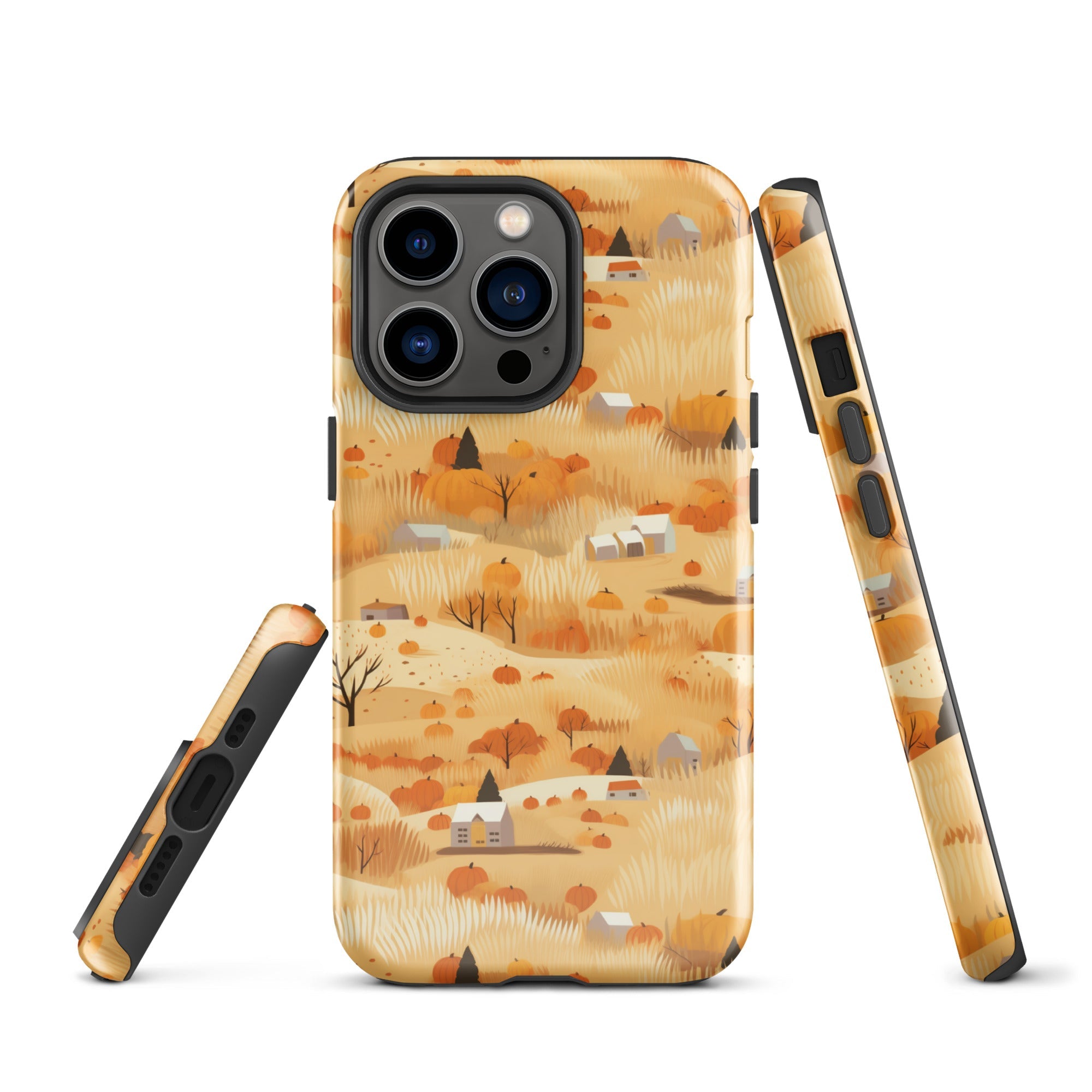 Harvest Homestead - Whimsical Autumn Villages - iPhone Case - Pattern Symphony