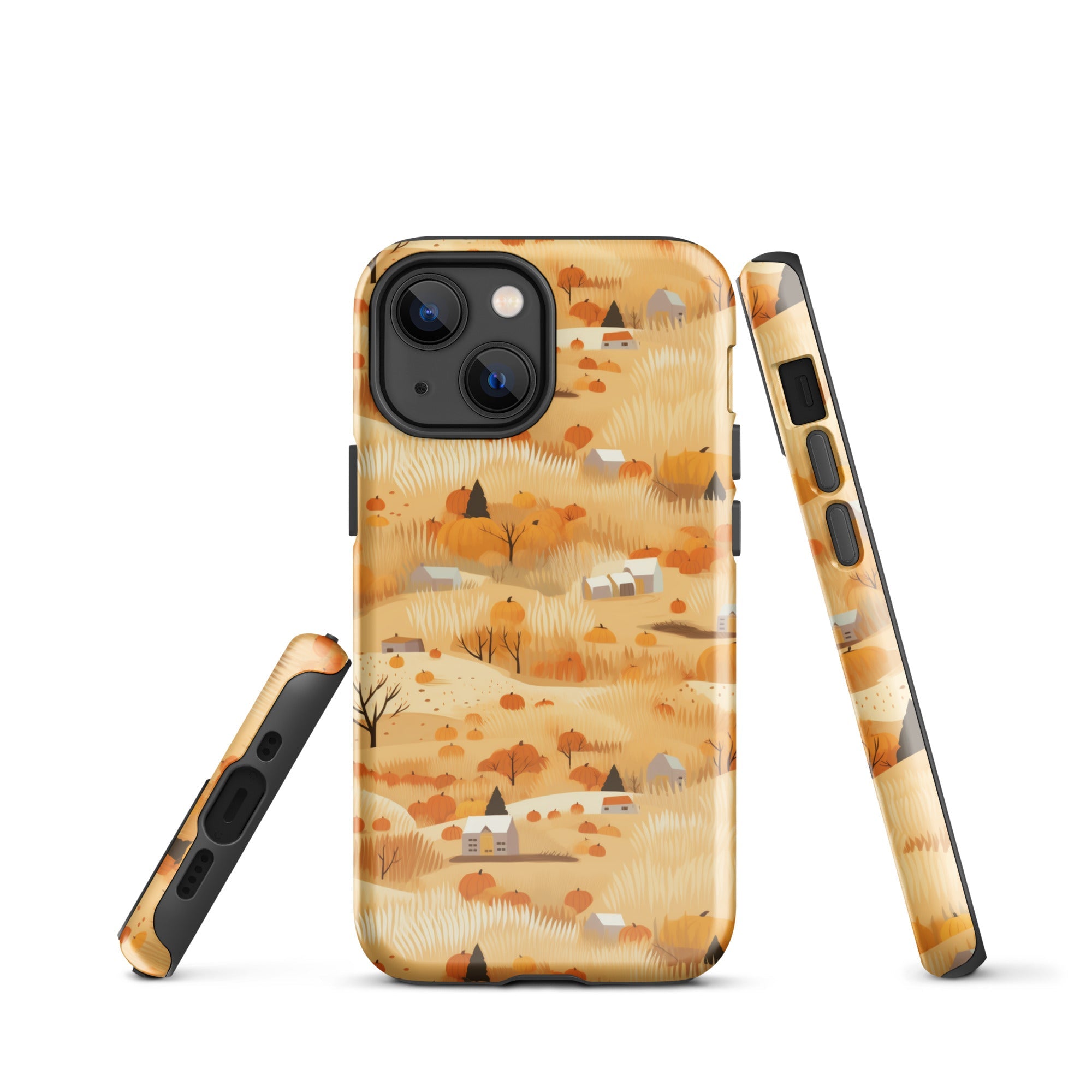 Harvest Homestead - Whimsical Autumn Villages - iPhone Case - Pattern Symphony